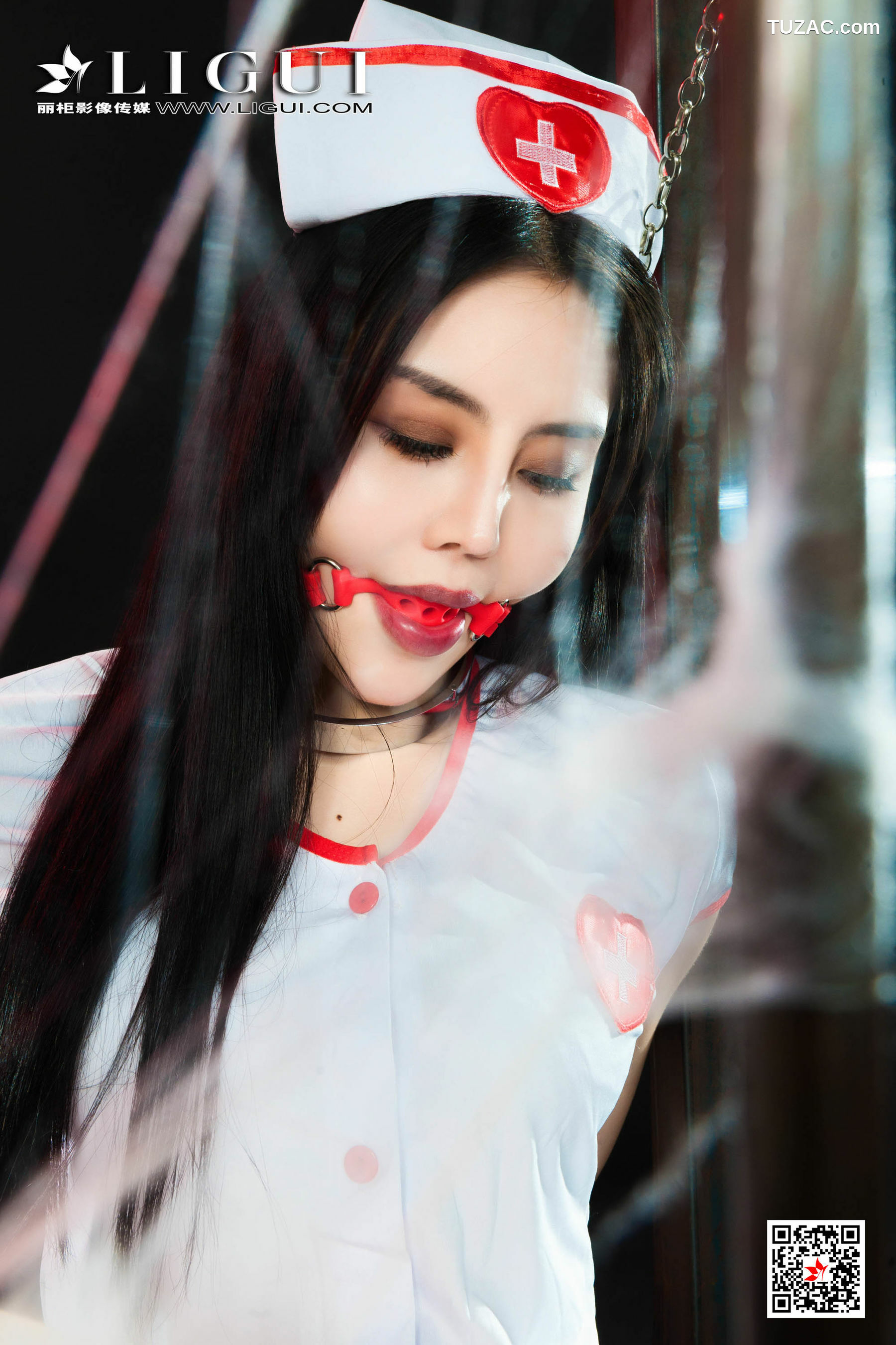 丽柜_ Model 凉儿 - 护士镣铐制服丝袜人体[70P]