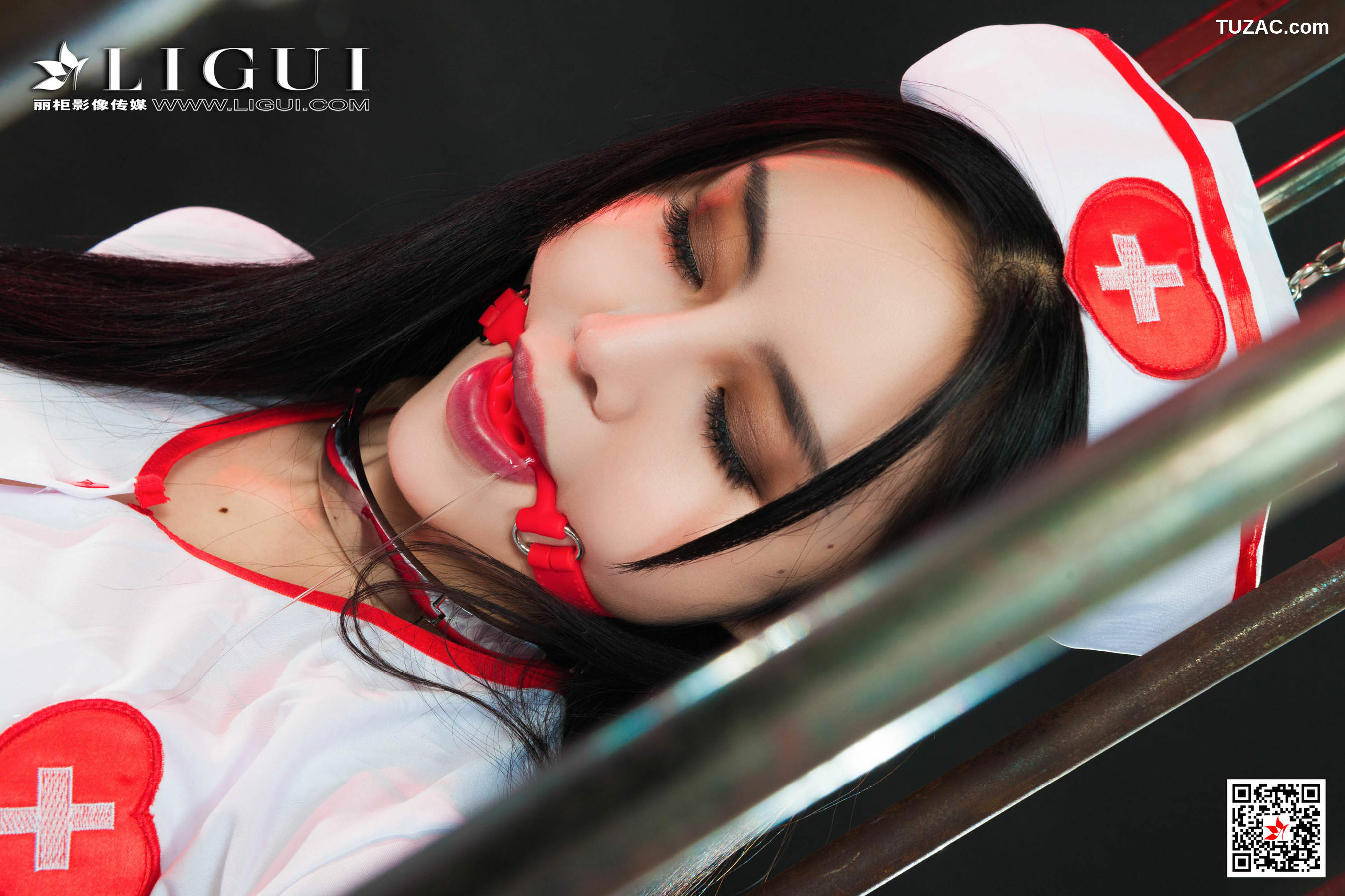 丽柜_ Model 凉儿 - 护士镣铐制服丝袜人体[70P]