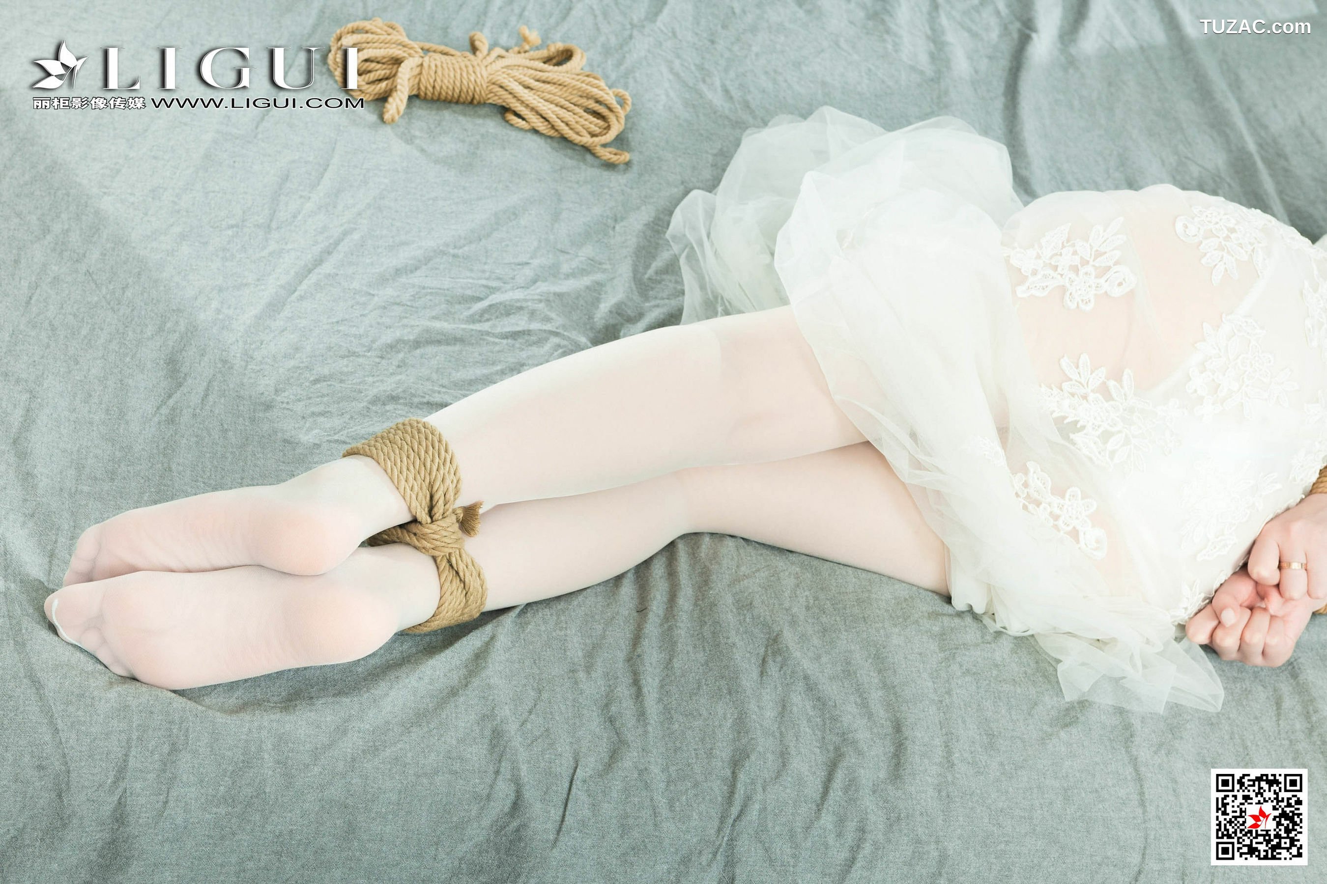 丽柜_ Model 天天 《蕾丝婚纱美束》 写真集[76P]