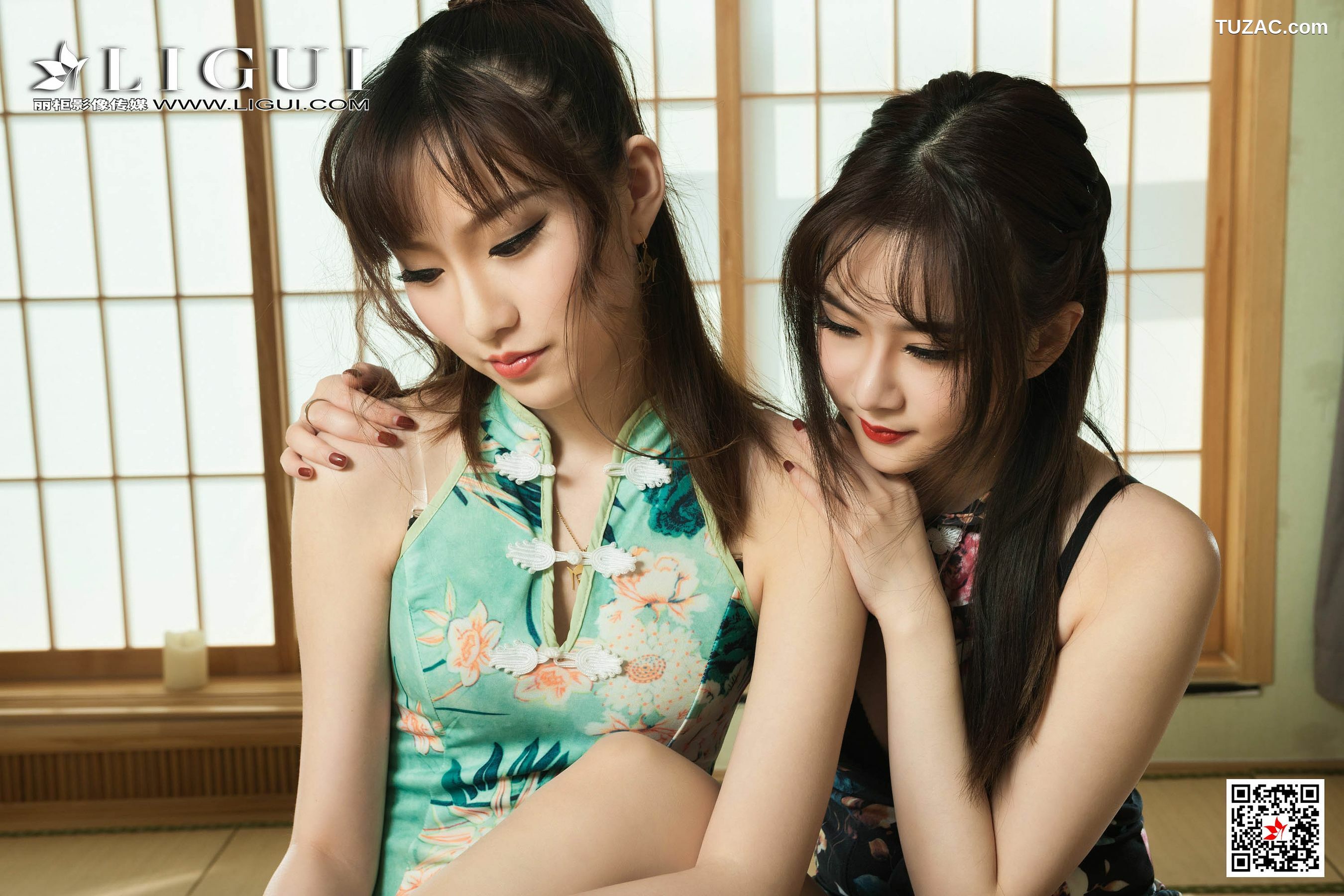 丽柜_ 阳阳&amp;amp;婷婷 《极品和服女郎茶艺丝足》 写真集[81P]