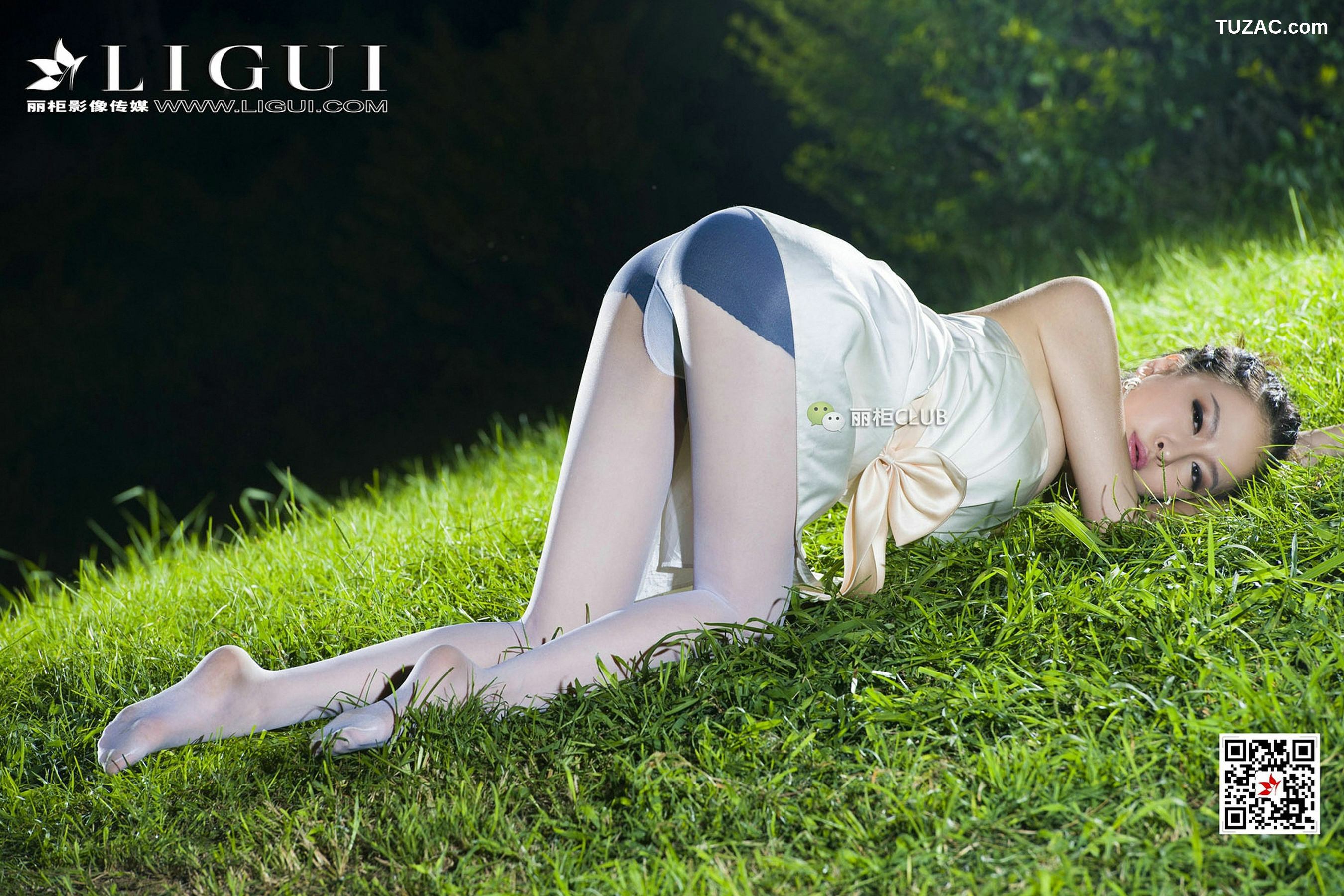 丽柜_Model 雪儿《夜空白丝》 写真集[82P]