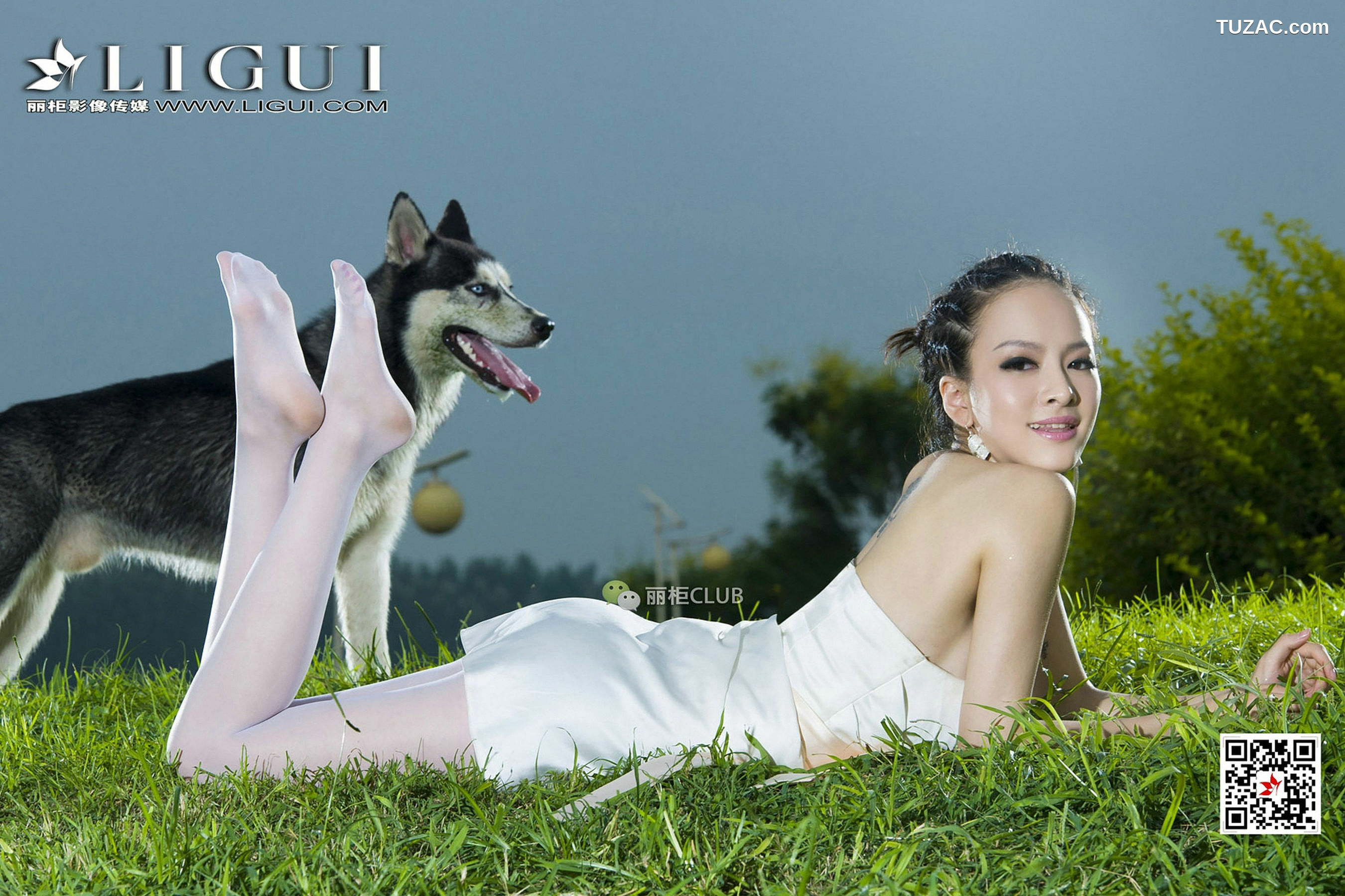 丽柜_Model 雪儿《夜空白丝》 写真集[82P]