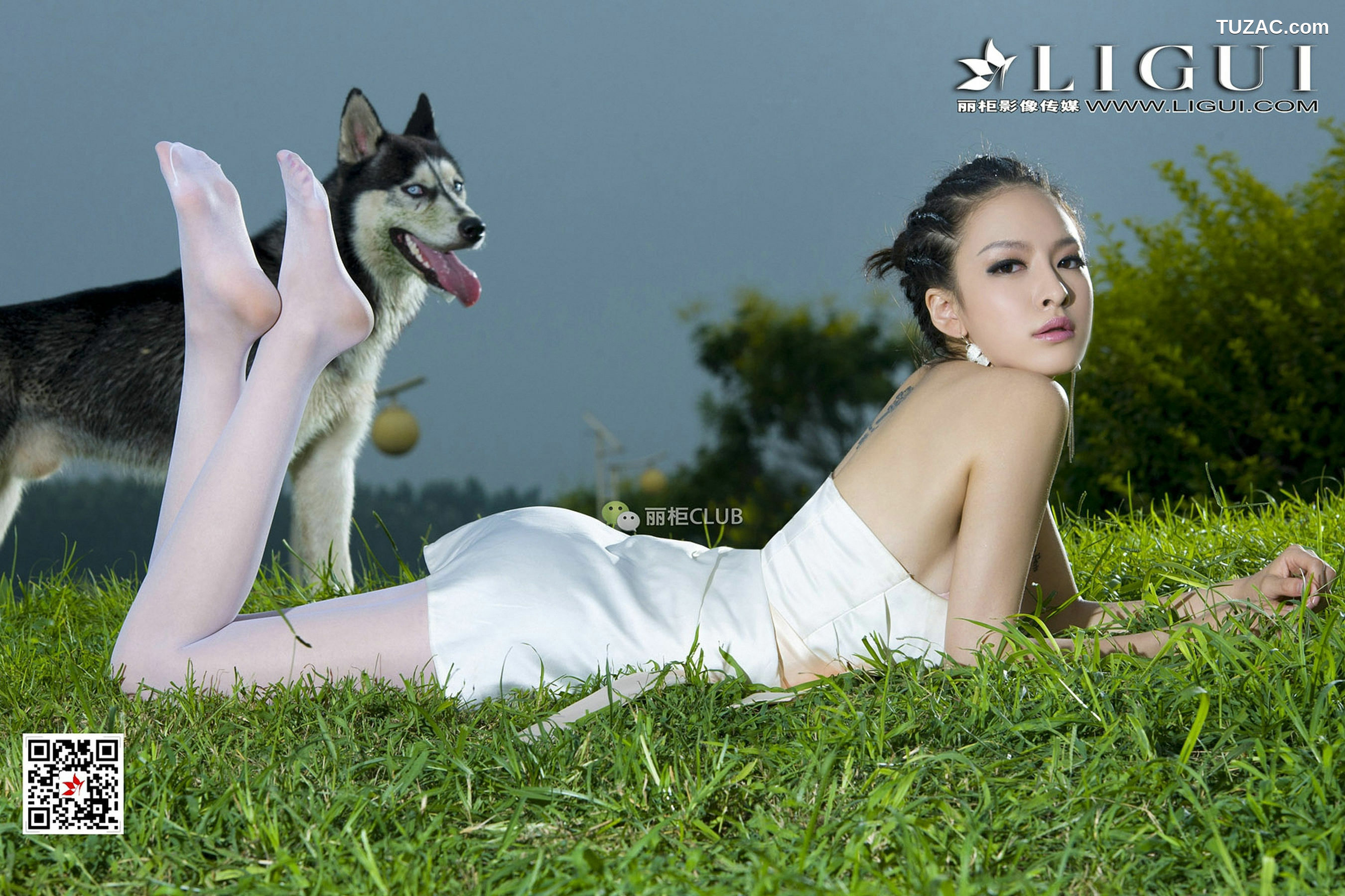 丽柜_Model 雪儿《夜空白丝》 写真集[82P]