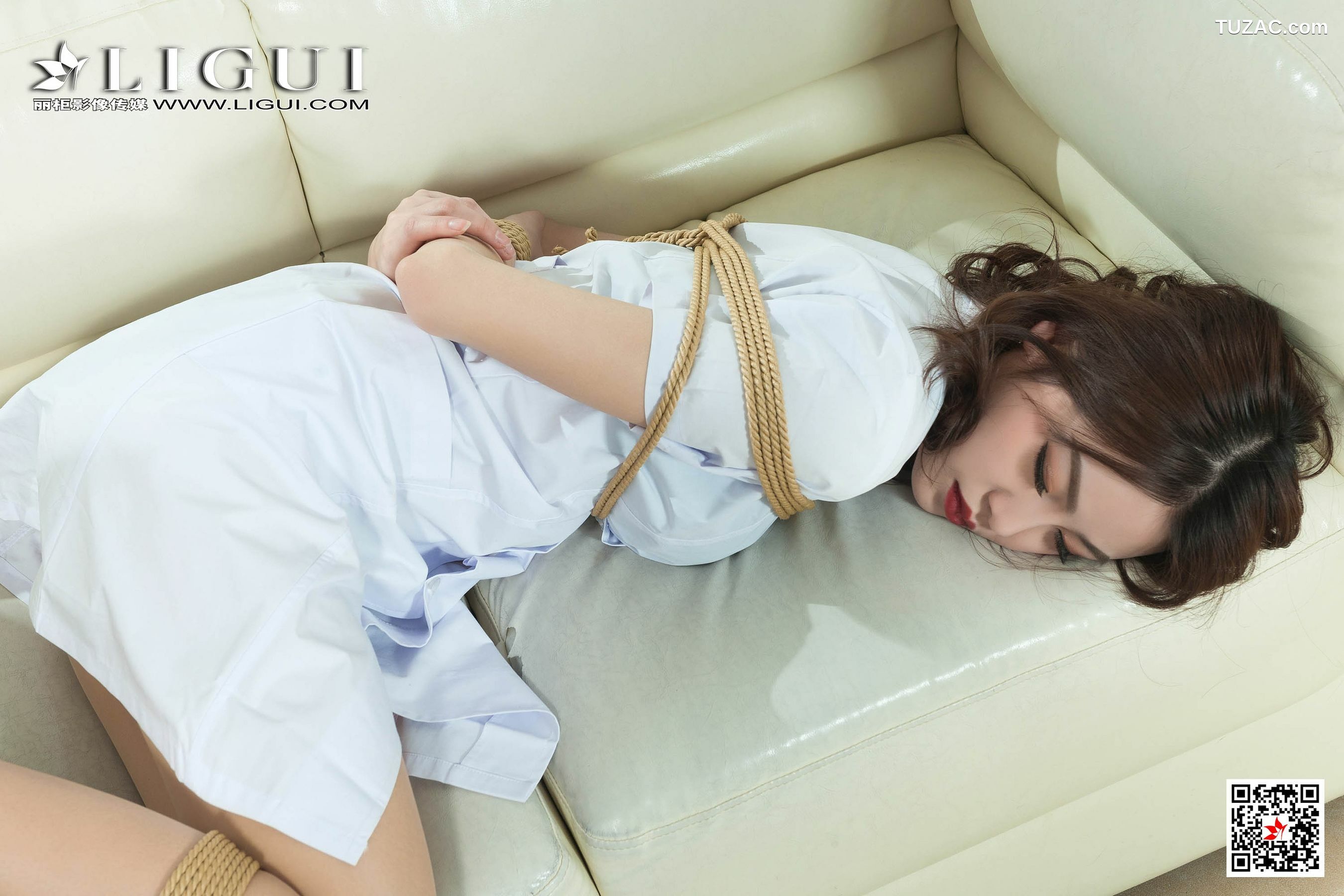 丽柜_腿模Xilly《护士绳艺捆绑》 写真集[52P]