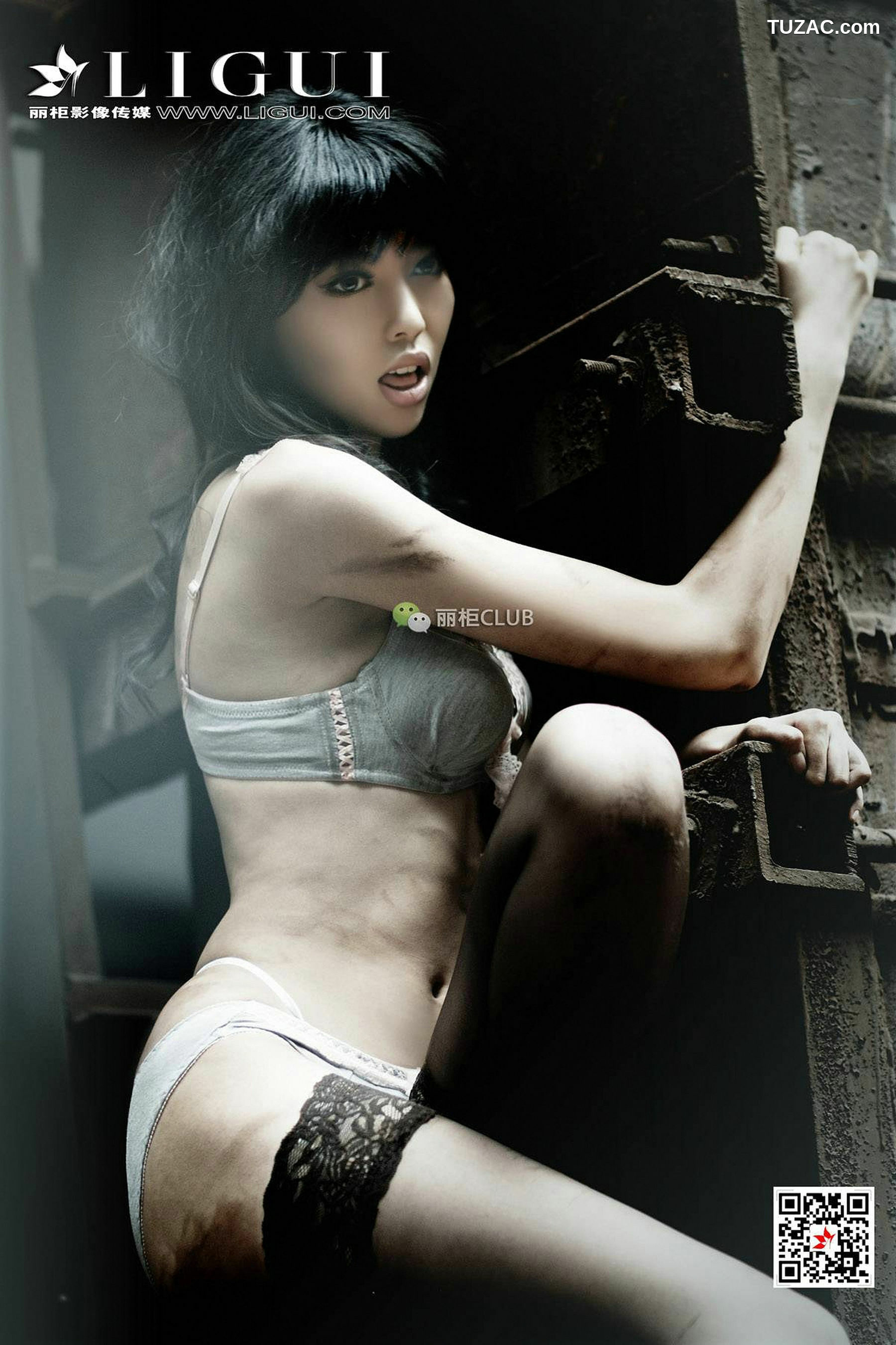 丽柜_腿模孟露《黑丝人像摄影》 写真集[46P]