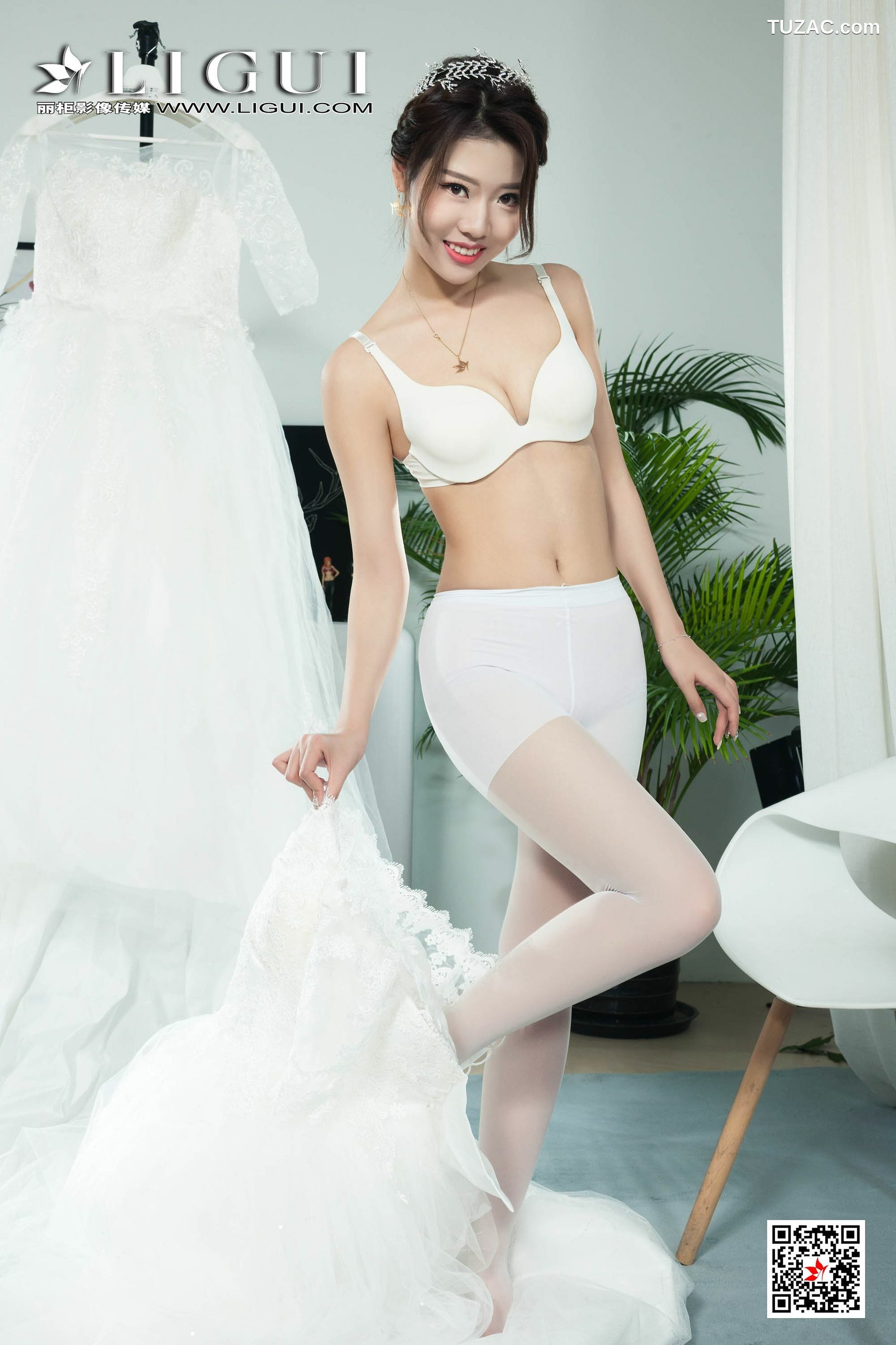 丽柜_钟情《白丝婚纱新娘》 写真集[67P]