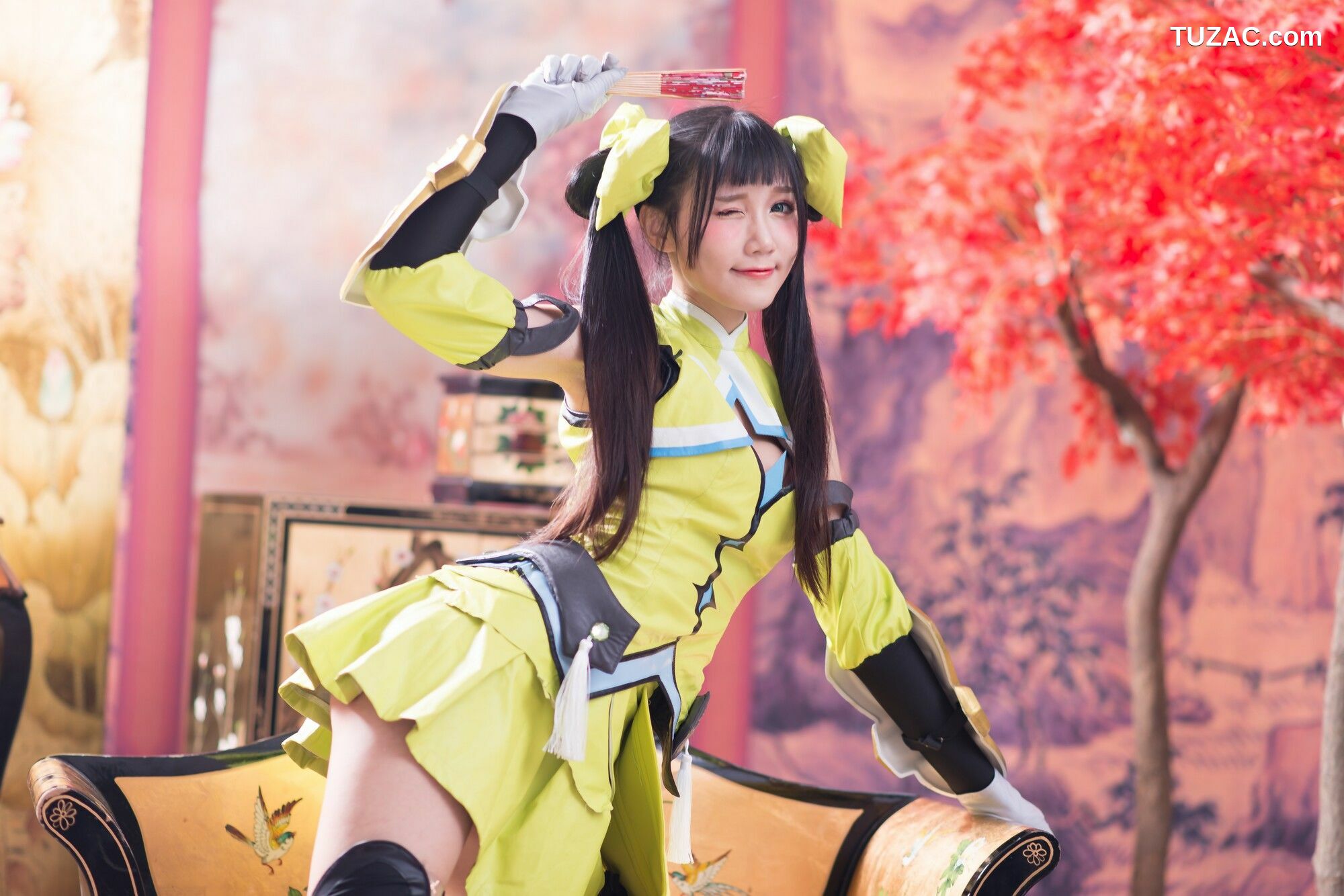 台湾正妹_ 乔乔儿《琴棚孙尚香 白丝》写真集[25P]