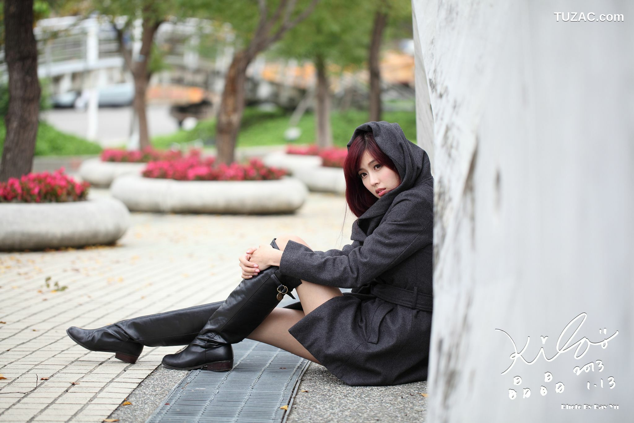 台湾正妹_Kila晶晶/金允乔《街拍冬季风衣系列》 写真集
