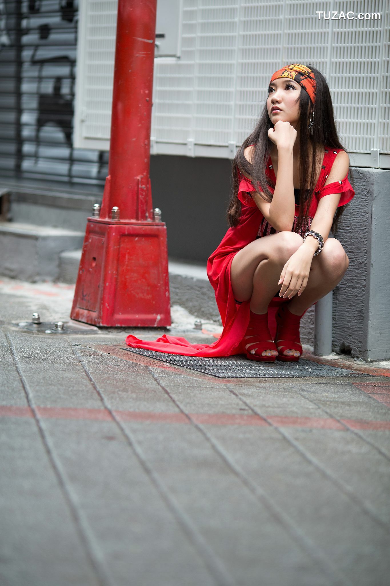 台湾正妹_台湾腿模Tina陈思婷《美國街》街拍写真集