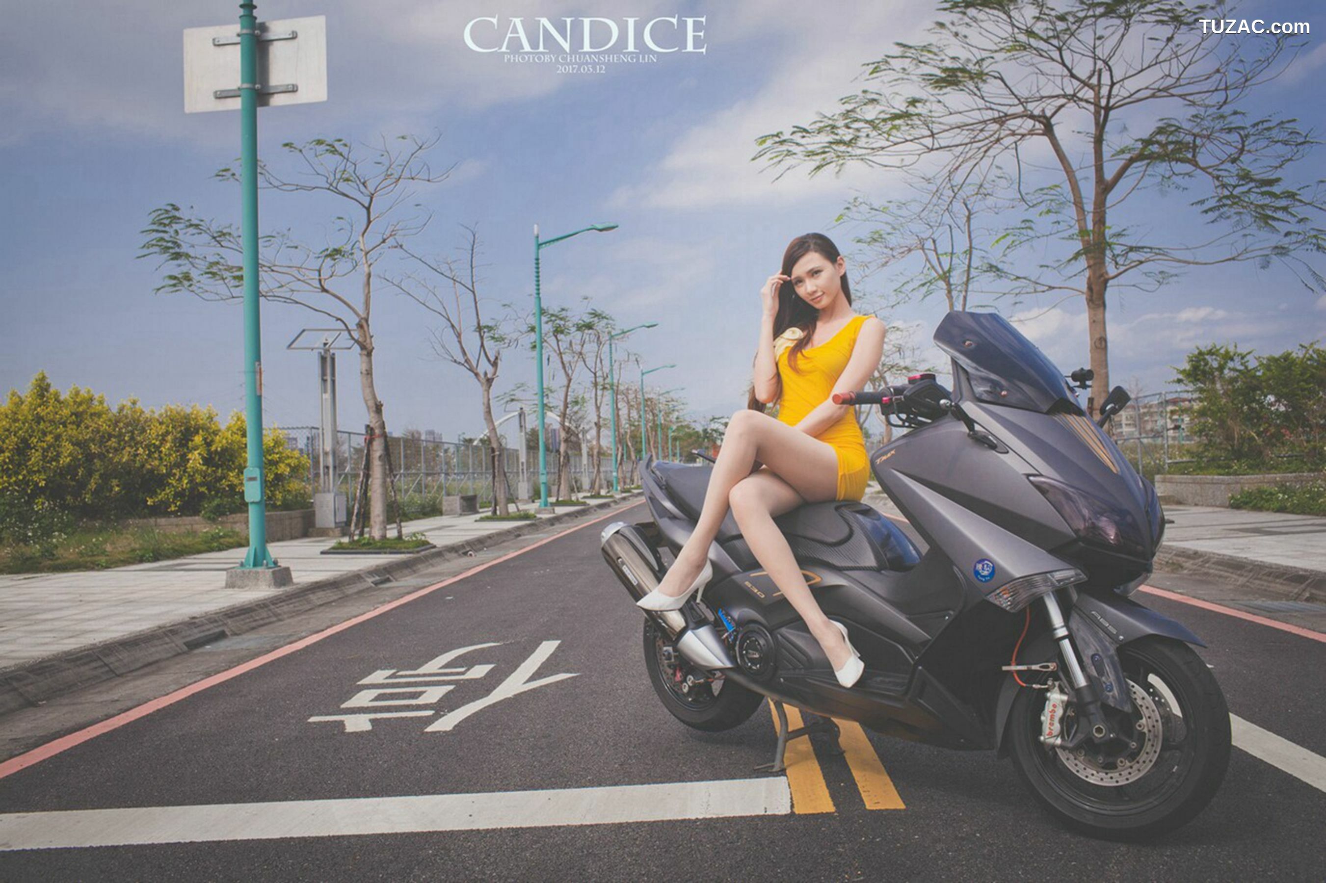 台湾正妹_蔡译心Candice《动感时尚机车女郎》 写真集[75P]