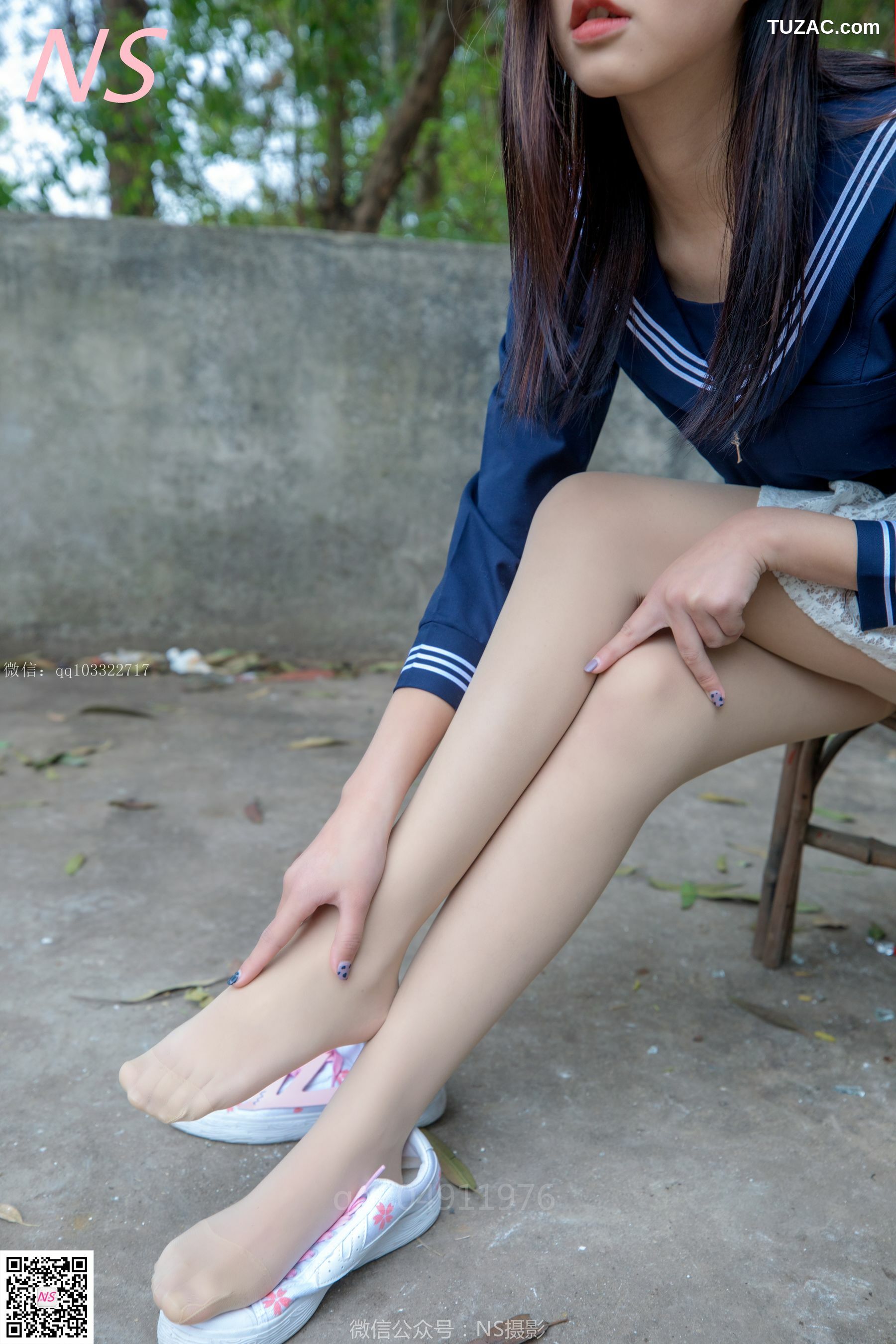 纳丝摄影_北北《制服肉丝超短裙》 写真集[76P]