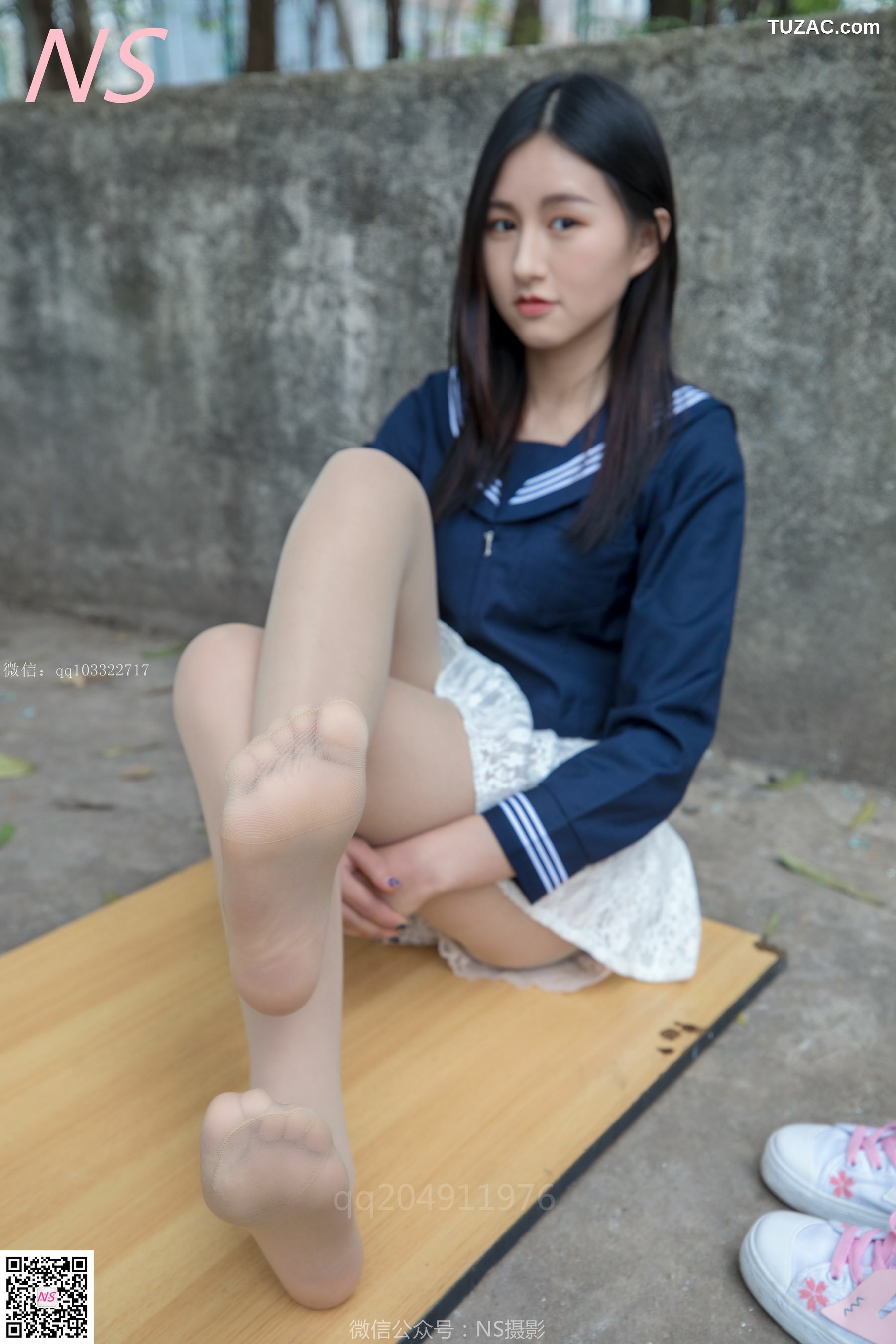 纳丝摄影_北北《制服肉丝超短裙》 写真集[76P]