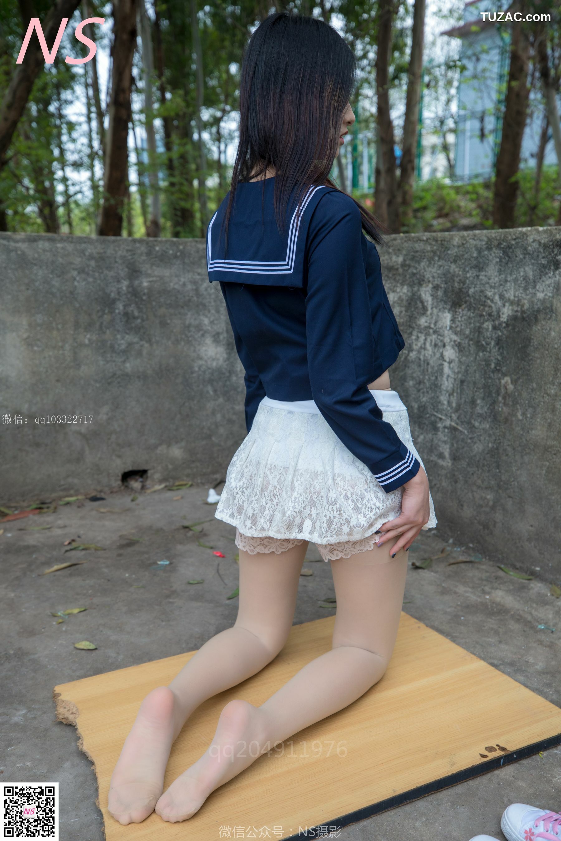 纳丝摄影_北北《制服肉丝超短裙》 写真集[76P]