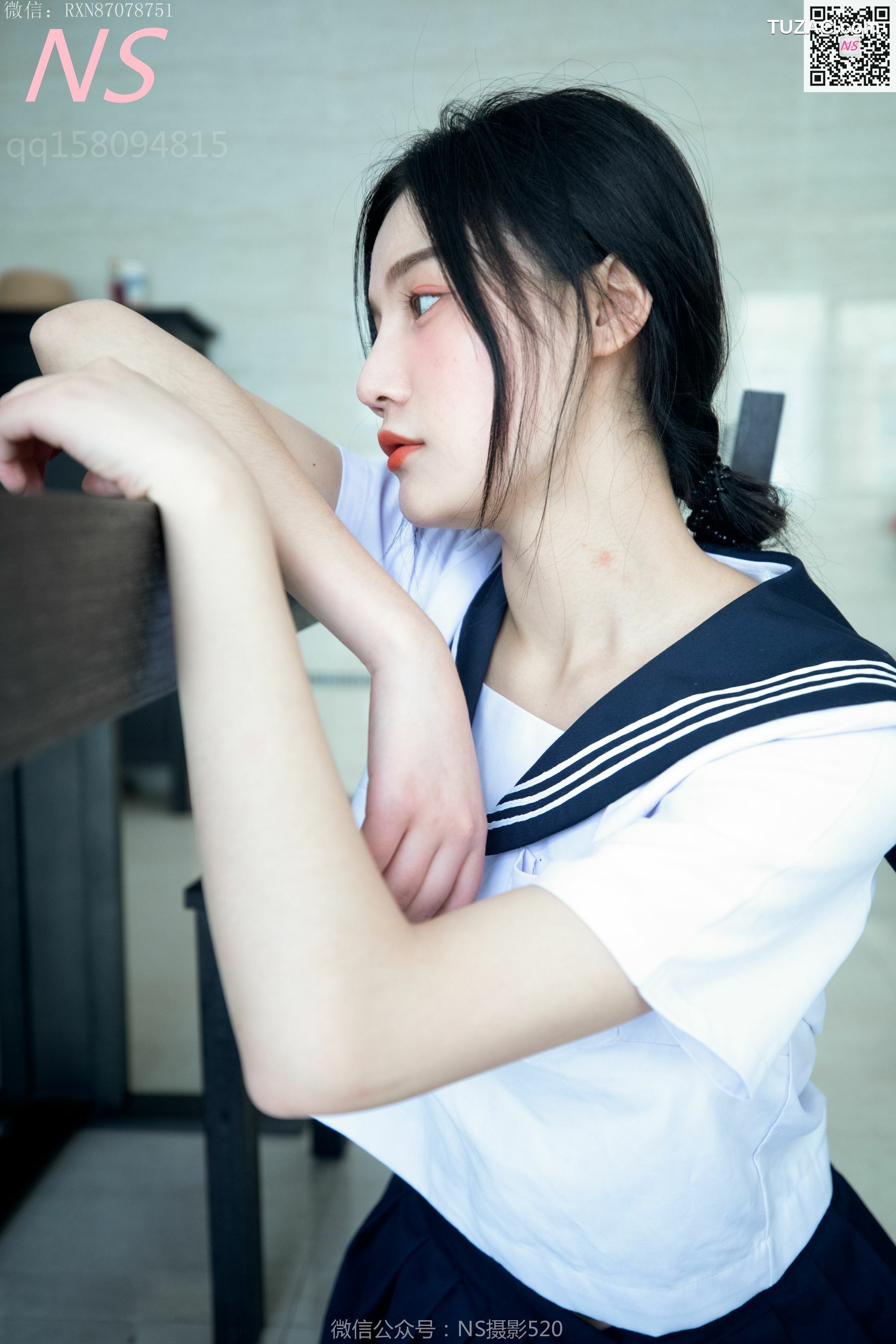 纳丝摄影_子涵《黑色丝袜的家居生活》 写真集[59P]