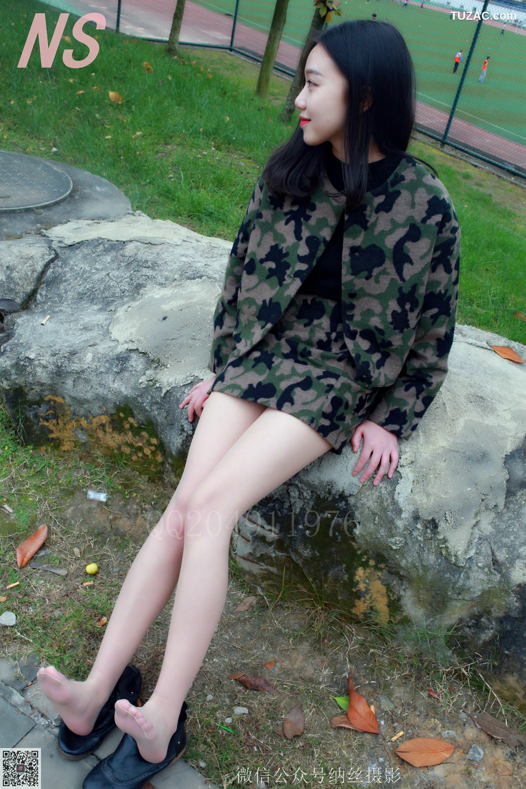 纳丝摄影_微微《迷彩少女户外肉丝》 NO.095 写真集[89P]
