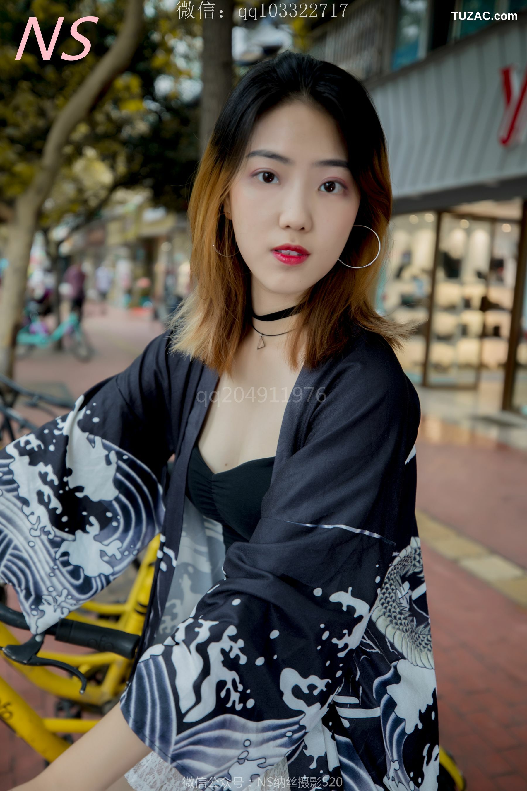 纳丝摄影_曼雯《肉色丝袜美腿三轮车之行》 写真集[82P]