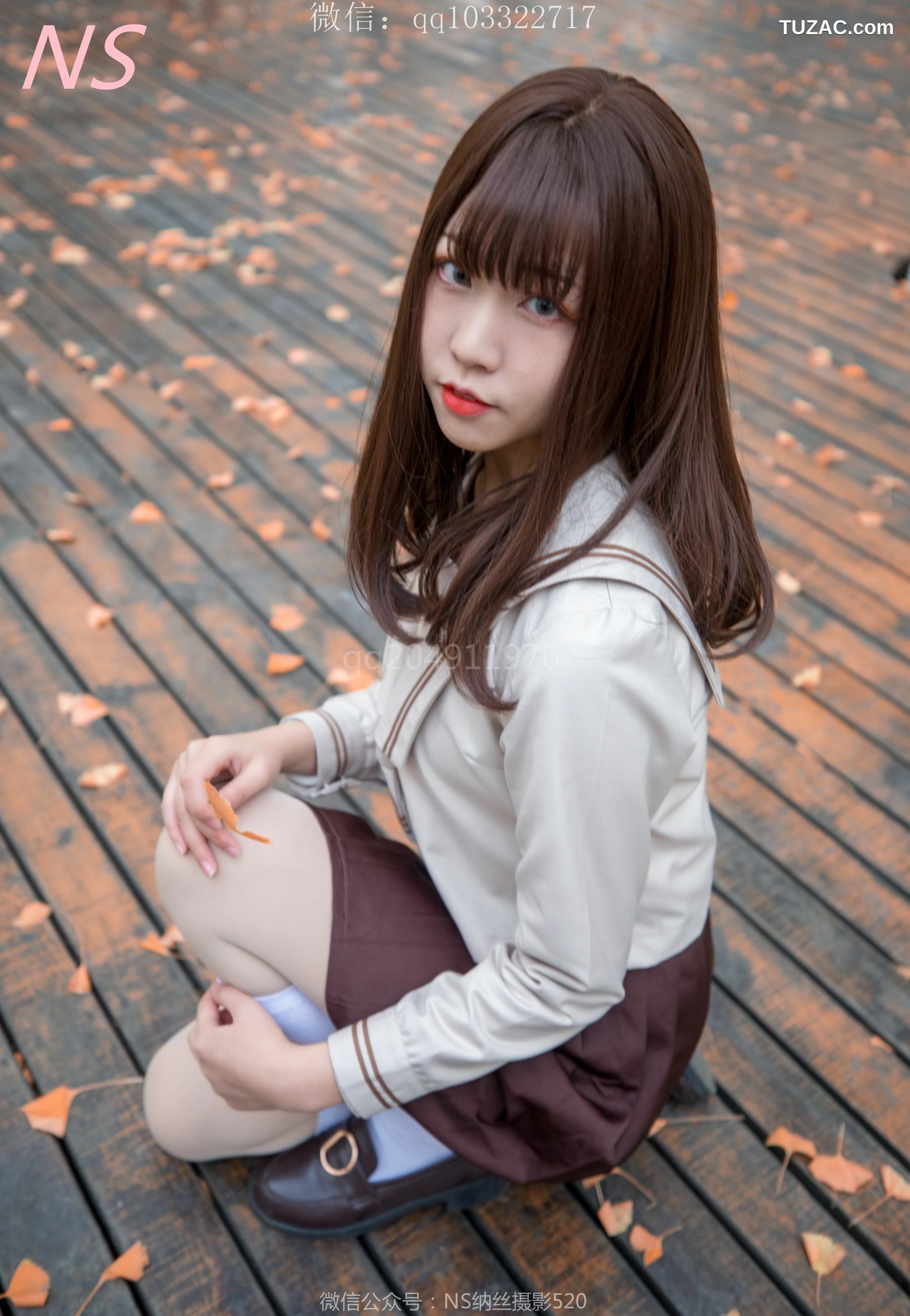 纳丝摄影_枫之少女《白丝肉丝萌萌哒的枫》 写真集[93P]