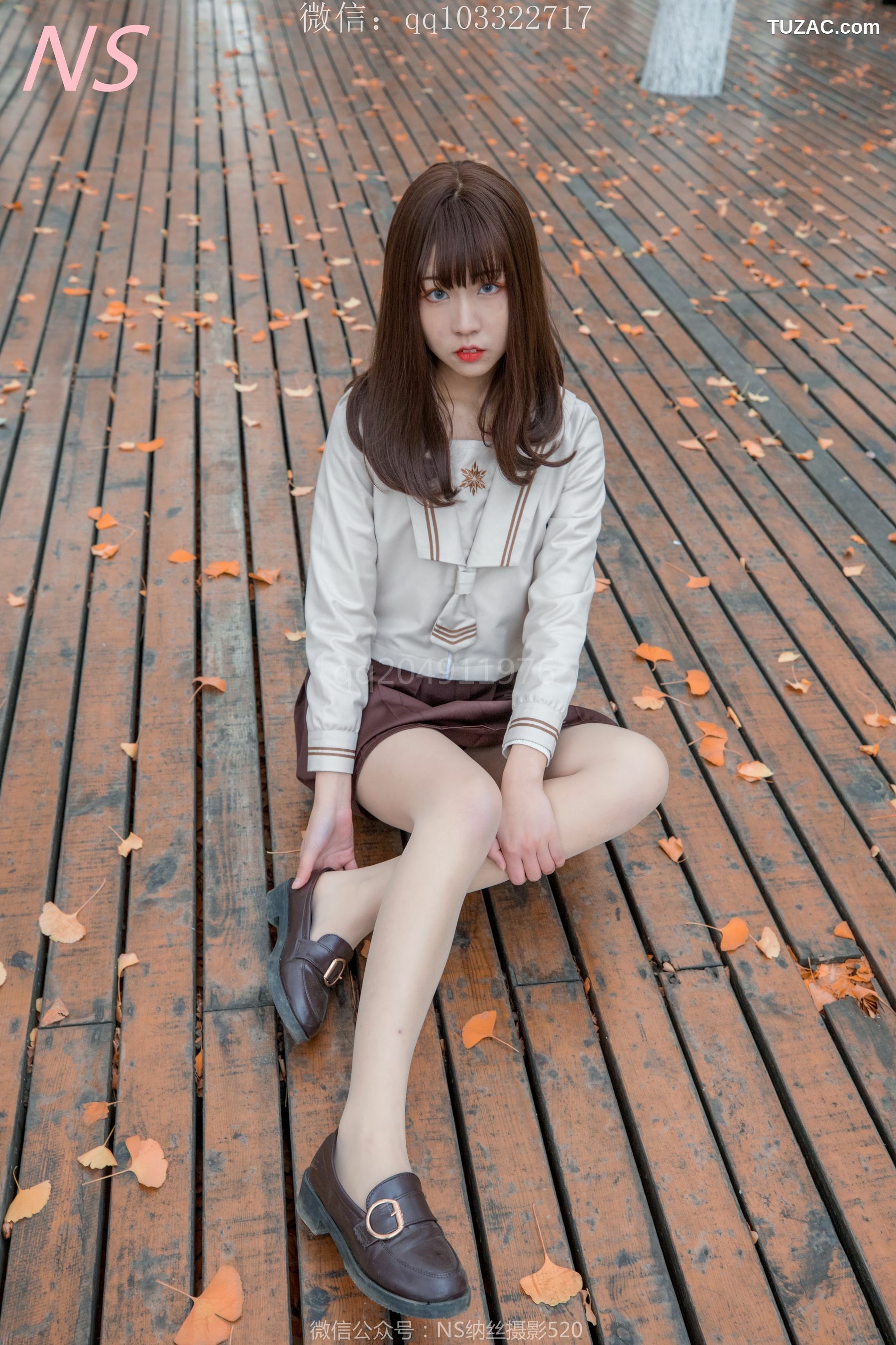 纳丝摄影_枫之少女《白丝肉丝萌萌哒的枫》 写真集[93P]