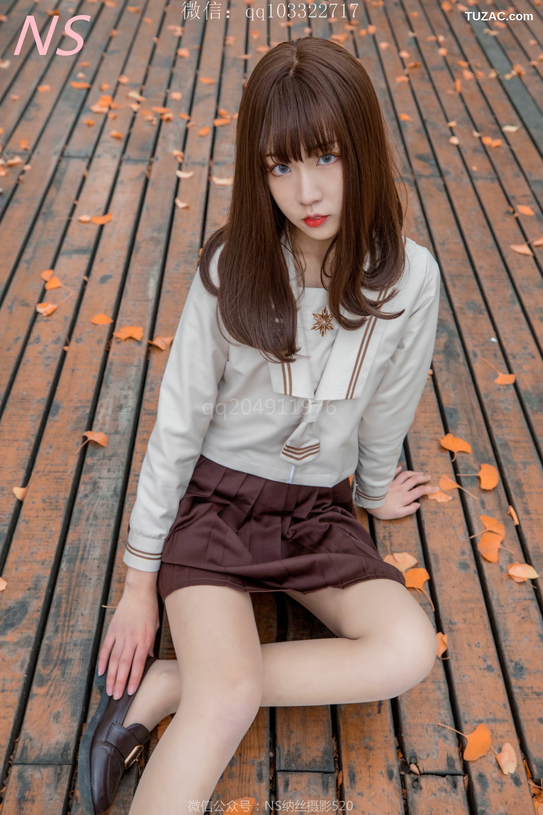 纳丝摄影_枫之少女《白丝肉丝萌萌哒的枫》 写真集[93P]