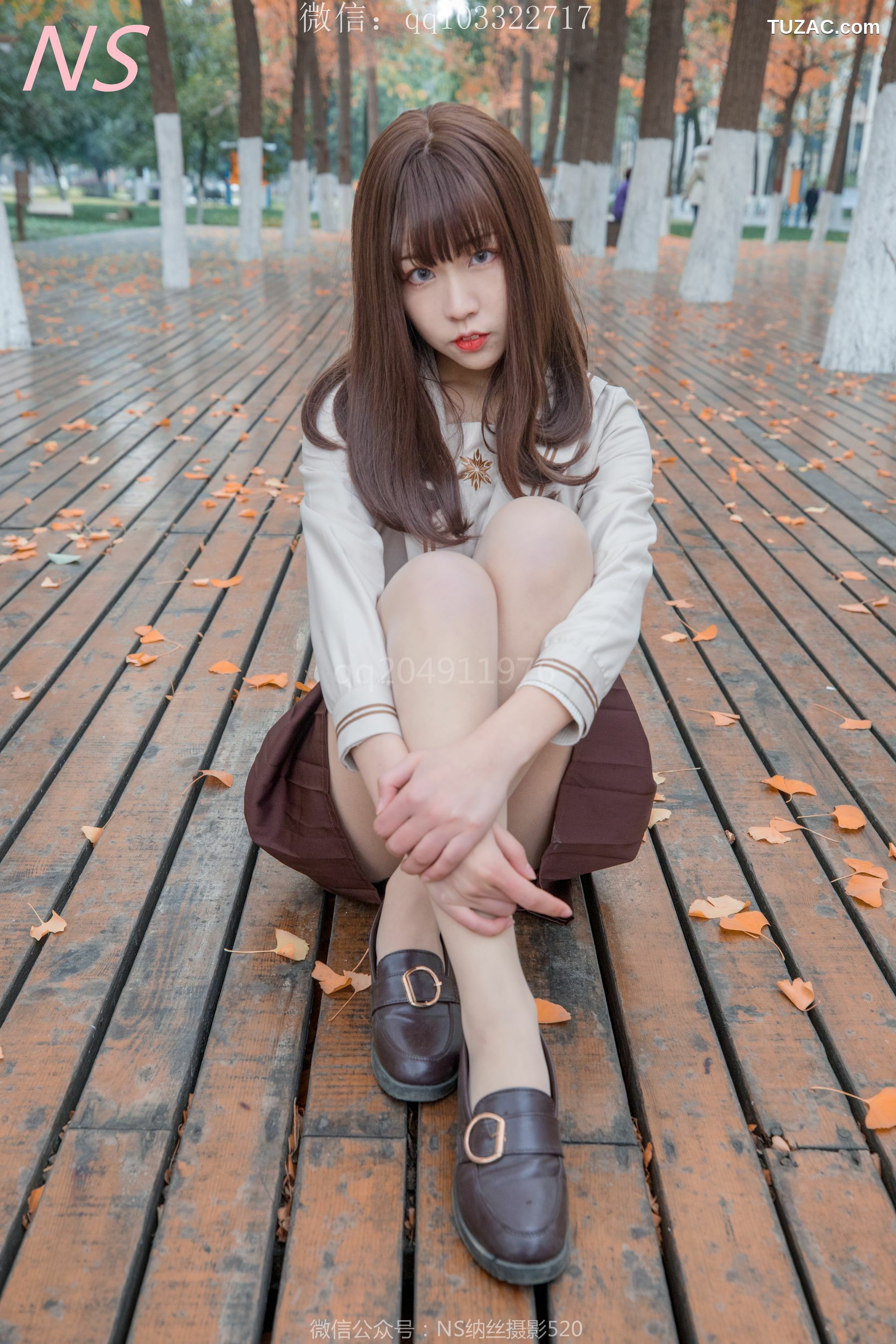 纳丝摄影_枫之少女《白丝肉丝萌萌哒的枫》 写真集[93P]