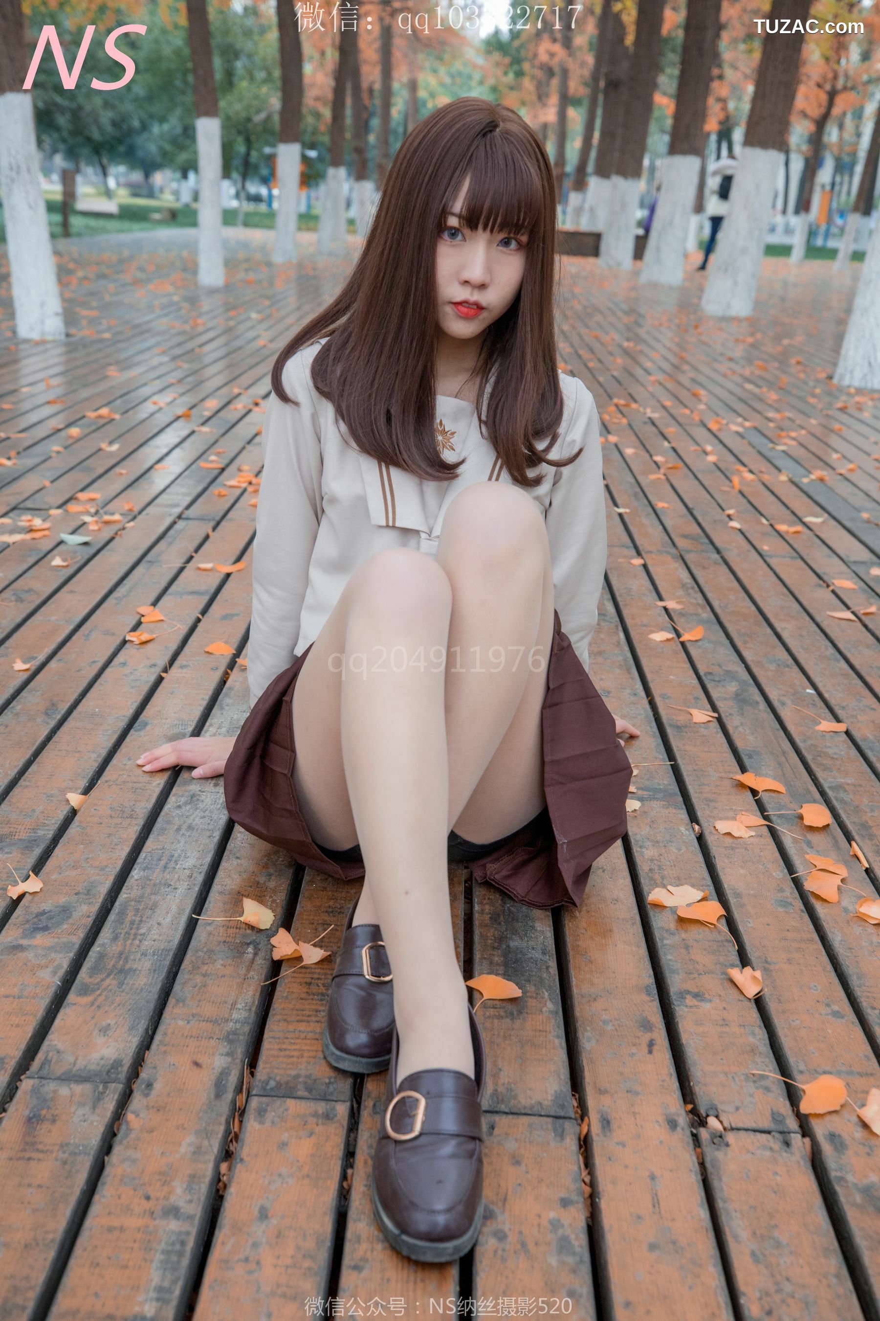 纳丝摄影_枫之少女《白丝肉丝萌萌哒的枫》 写真集[93P]