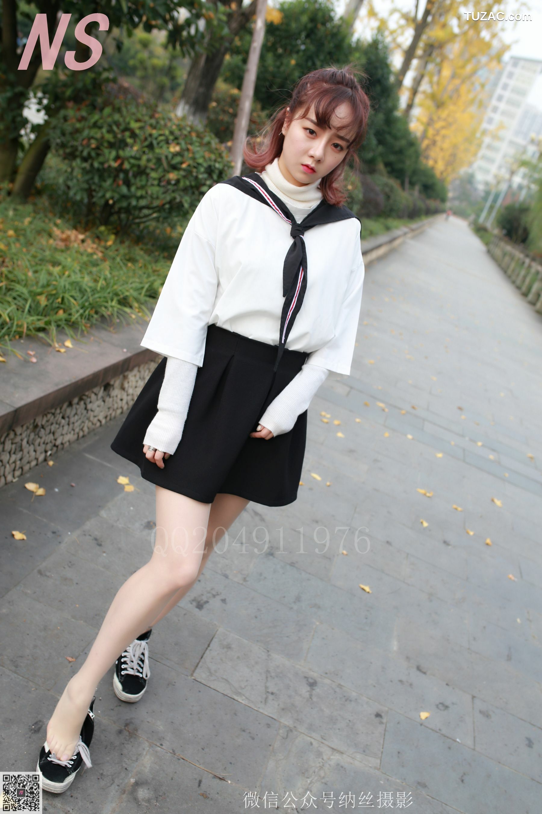 纳丝摄影_然然《大学校园丝袜美足》 NO.100 写真集[111P]
