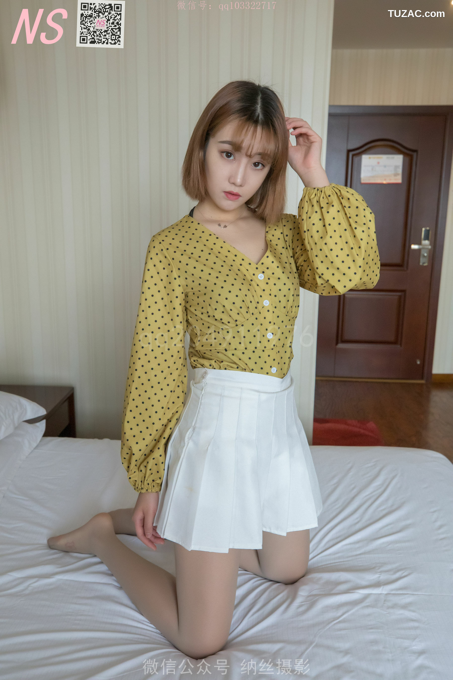 纳丝摄影_琴子《灰色丝袜领域》 写真集[84P]