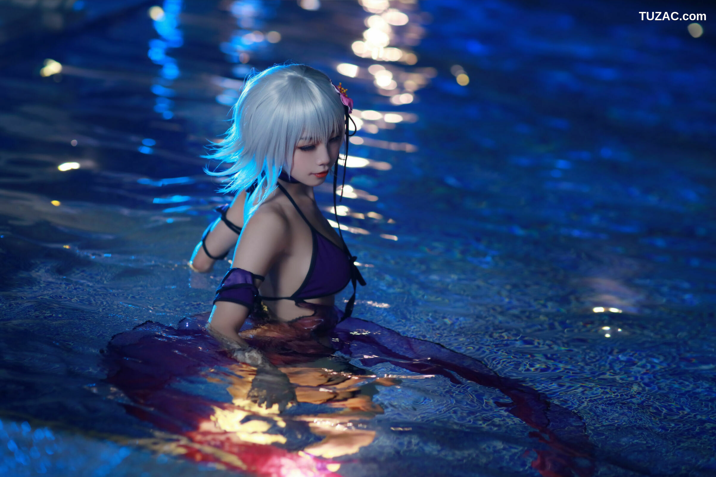 网络美女_ 动漫博主水淼aqua - 贞德泳装 写真套图[41P]