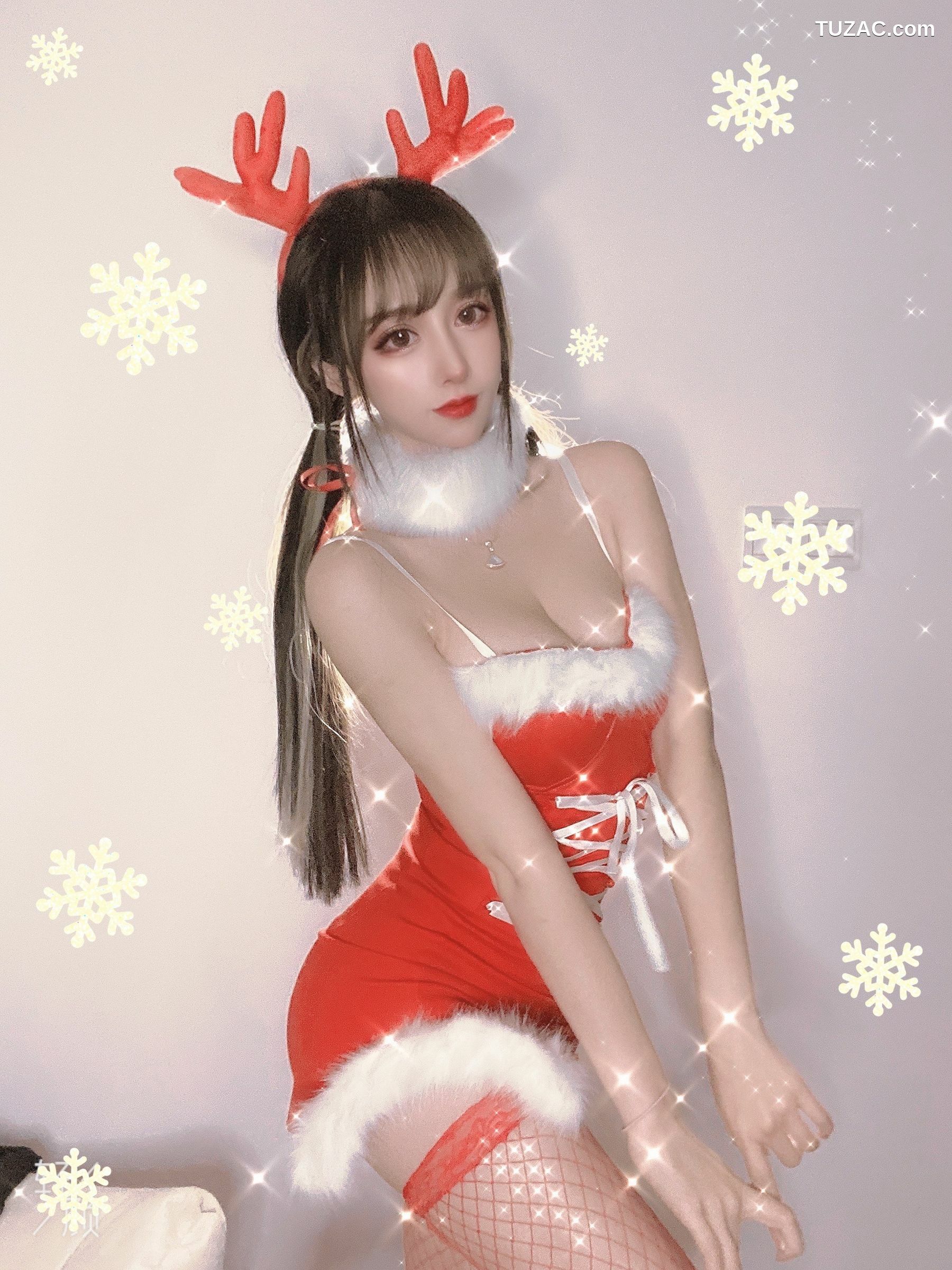 网络美女_ 米线线sama - 圣诞特辑 写真套图[39P]