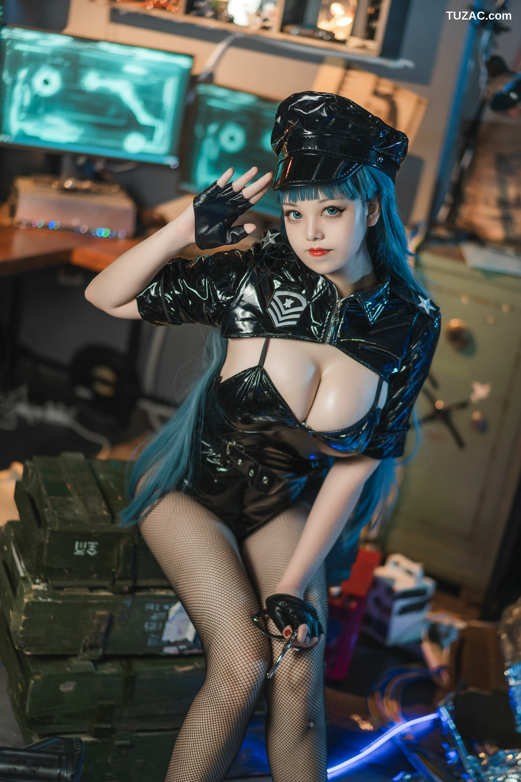 网络美女_ 萌系小姐姐蜜汁猫裘 - 女警2[51P]