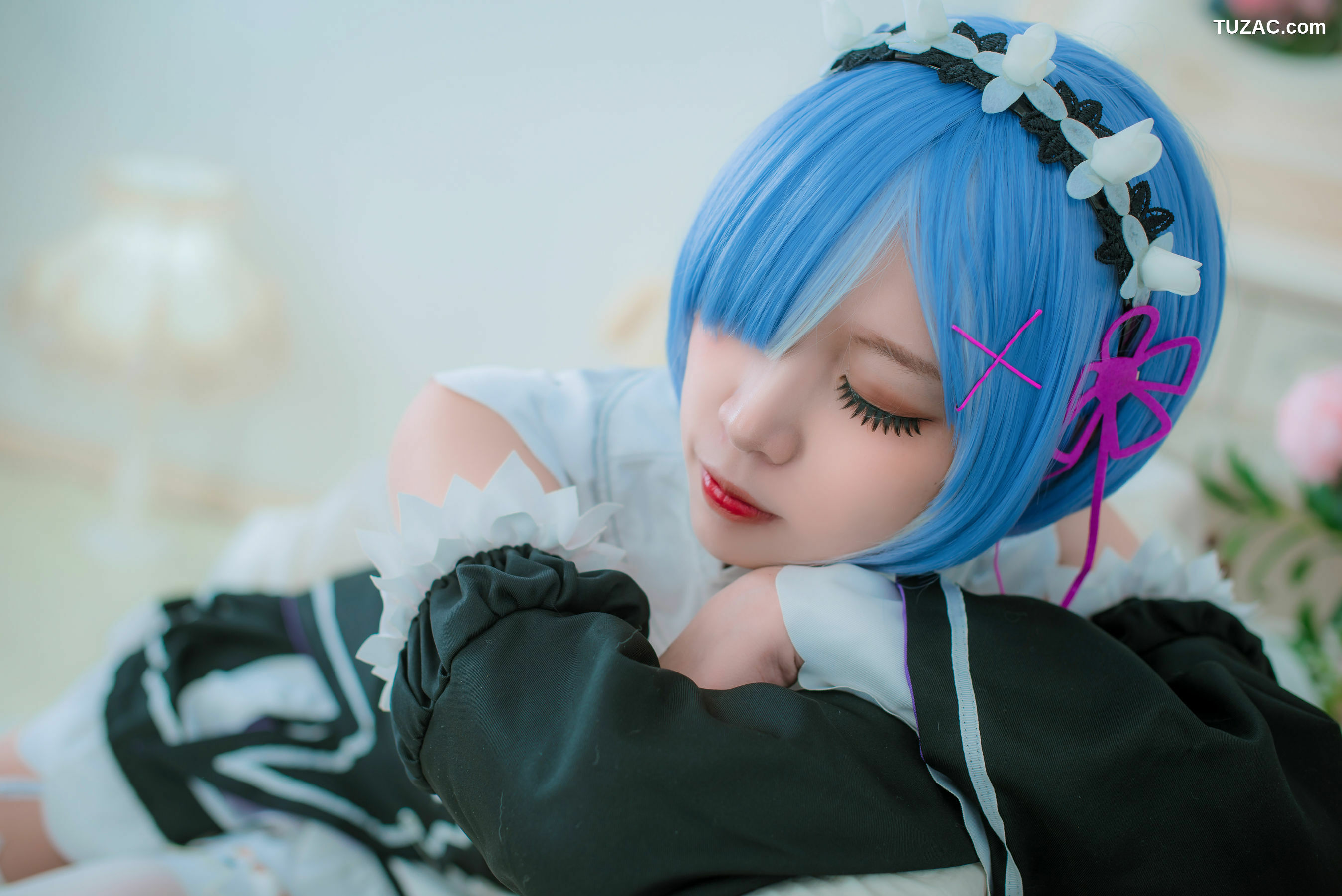 网络美女_网红Coser二佐Nisa 《蕾姆女仆》 写真集