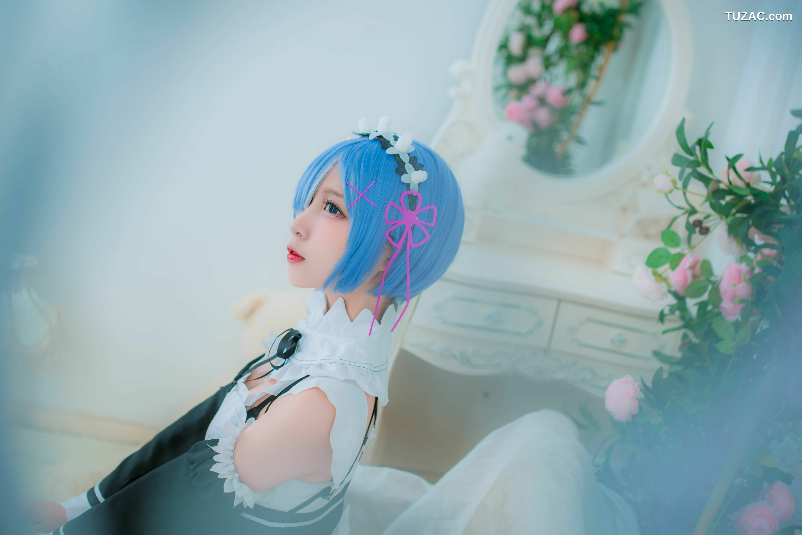网络美女_网红Coser二佐Nisa 《蕾姆女仆》 写真集
