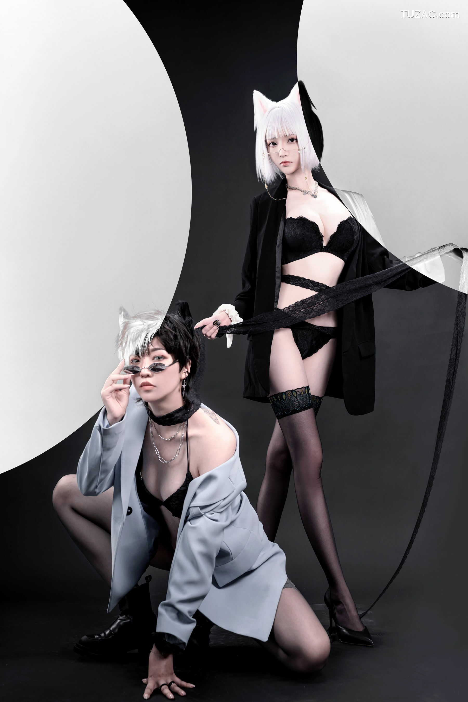 网络美女_长腿Coser青青子Js&amp;李翎 - 狐狸和狼