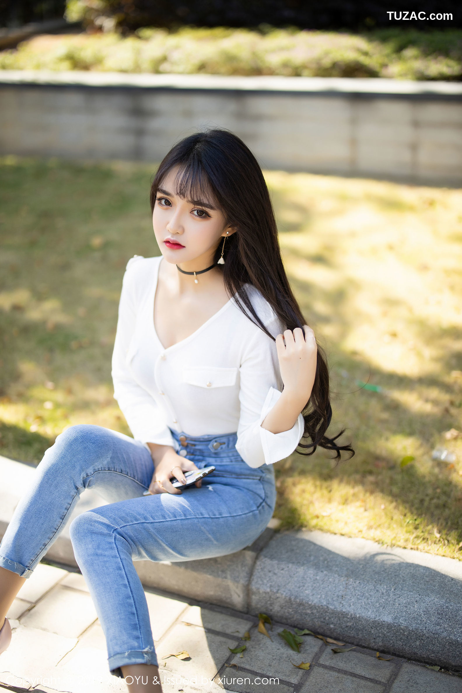 XiaoYu语画界-212-Miko酱吖-《性感牛仔裤-衬衫丝袜》-2019.12.11