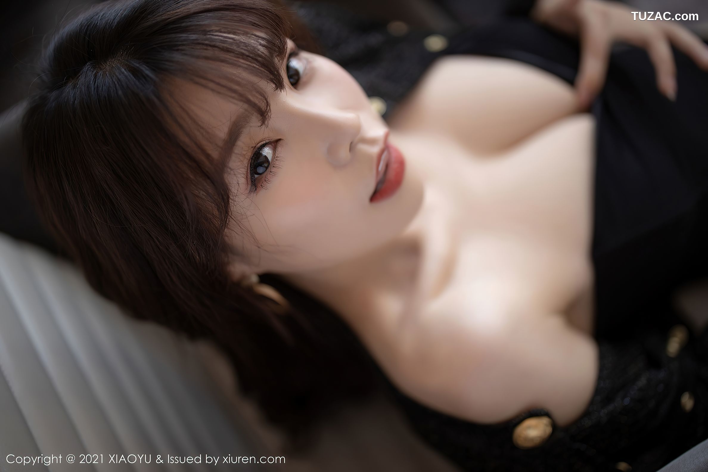 XiaoYu语画界-485-芝芝-时尚动人街拍-皮裙肉丝-2021.03.10