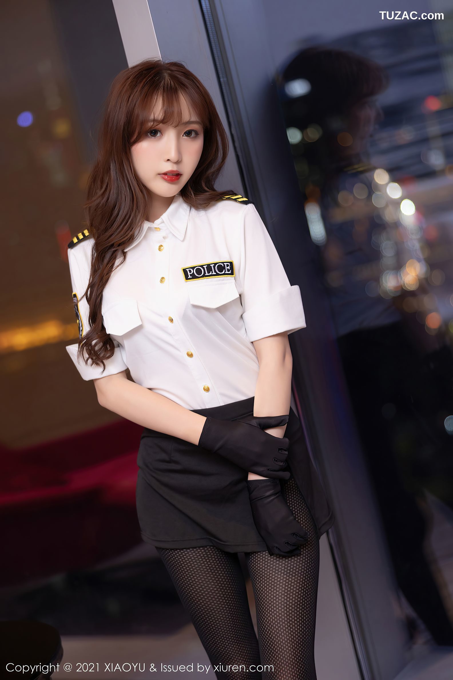 XiaoYu语画界-631-林星阑-纯白魅惑制服黑丝-2021.10.13