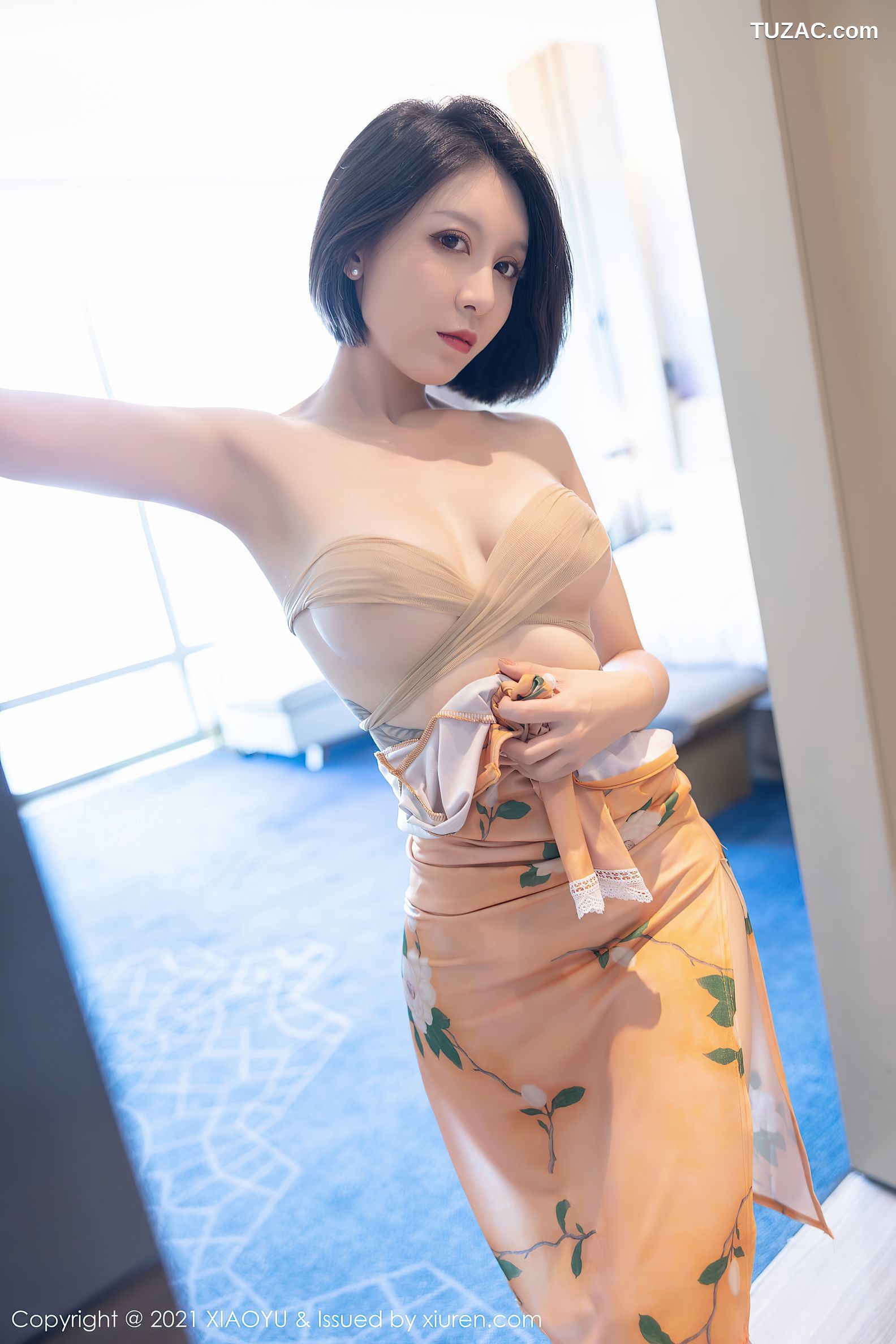 XiaoYu语画界-651-潘朵拉-薄透真空旗袍肉丝-2021.11.10