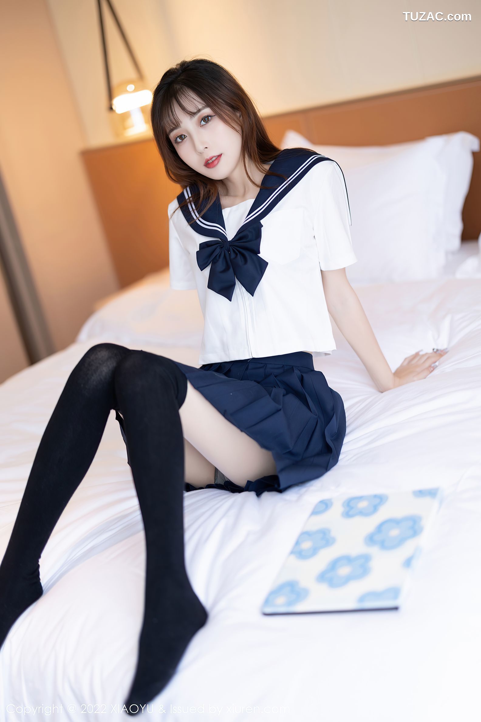 XiaoYu语画界-726-林星阑-JK制服黑丝袜蕾丝内衣-2022.03.01