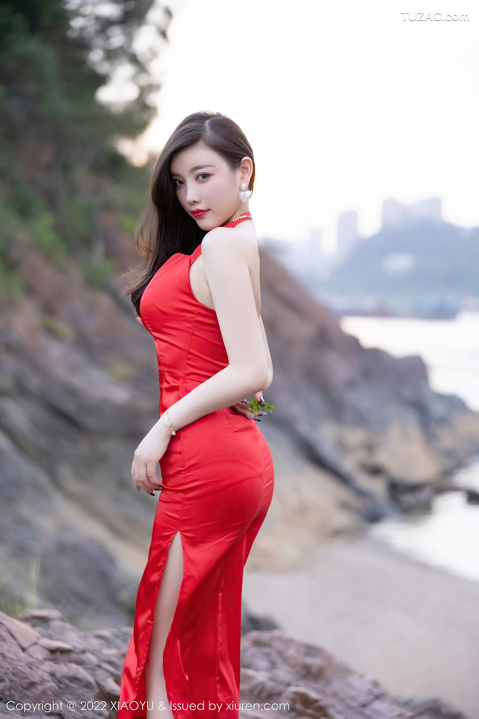 XiaoYu语画界-745-杨晨晨-丽江心愿旅拍红色蕾丝内衣-2022.03.28