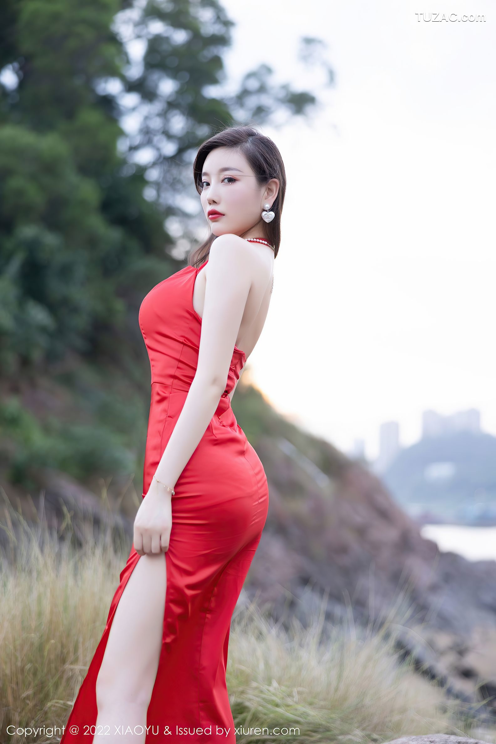 XiaoYu语画界-745-杨晨晨-丽江心愿旅拍红色蕾丝内衣-2022.03.28