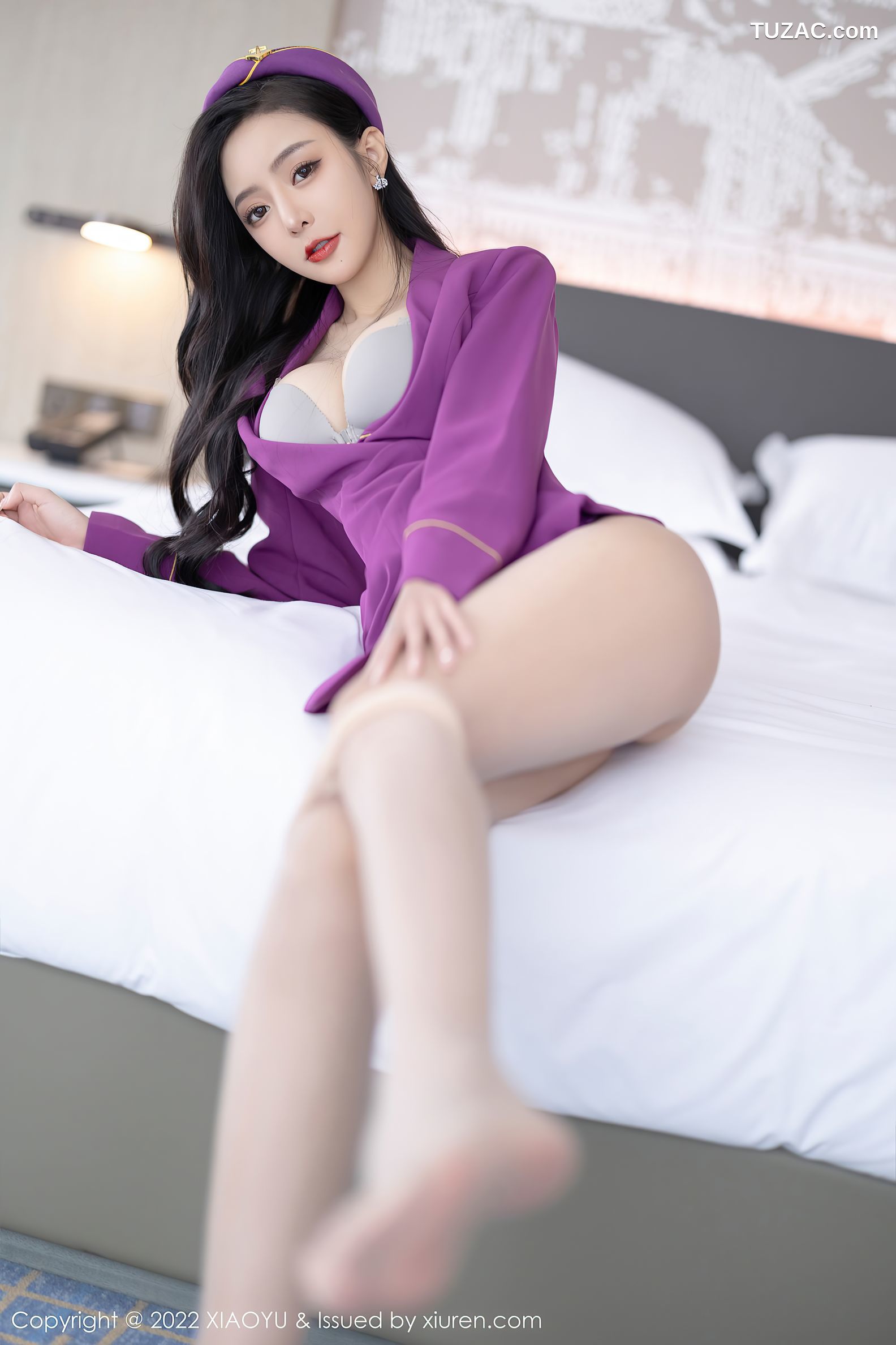 XiaoYu语画界-781-王馨瑶Yanni-角色扮演紫色套装灰内衣肉丝-2022.05.19