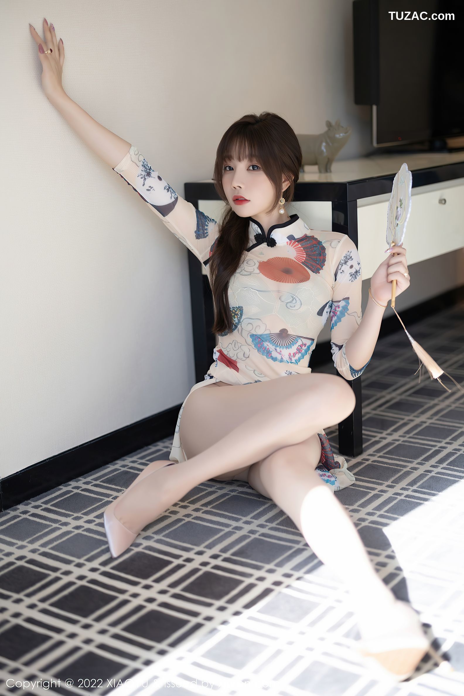 XiaoYu语画界-788-芝芝Booty-白色轻透旗袍蕾丝内衣肉丝-2022.05.30