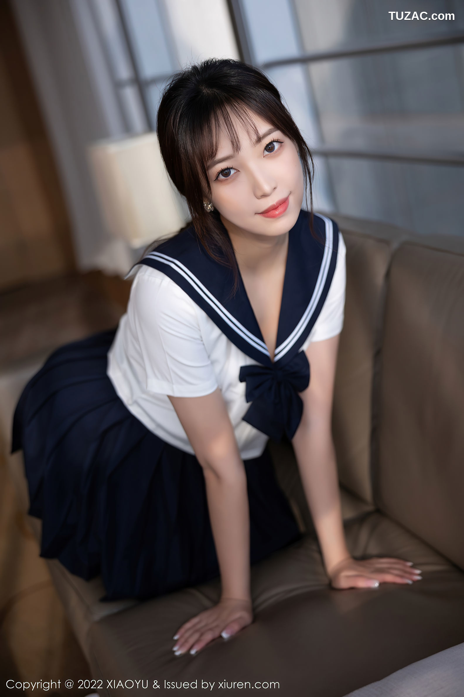 XiaoYu语画界-794-郑颖姗-青岛旅拍学生制服超薄黑丝-2022.06.08