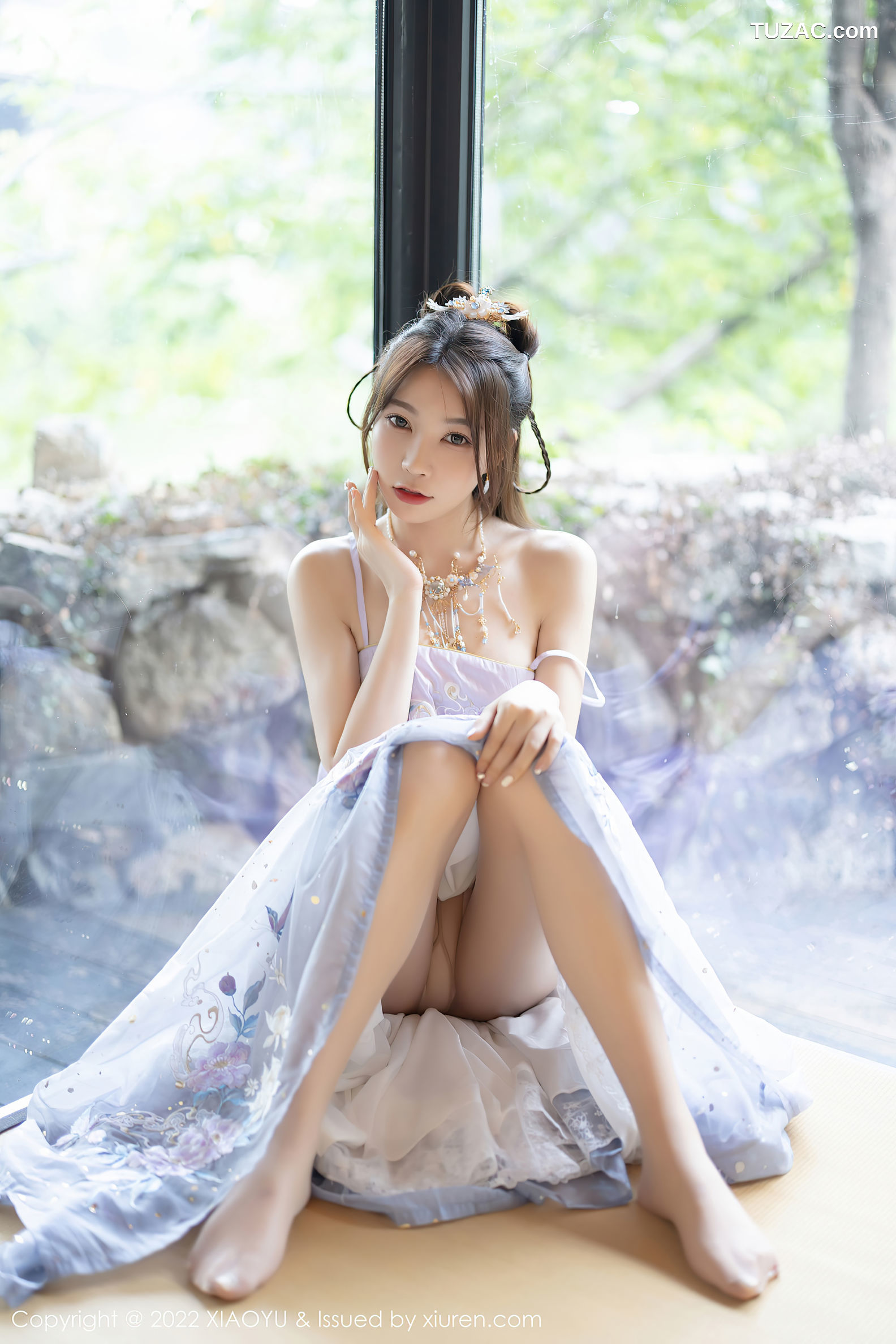 XiaoYu语画界-866-徐莉芝Booty-杭州旅拍浅紫色古装服肉丝-2022.09.19