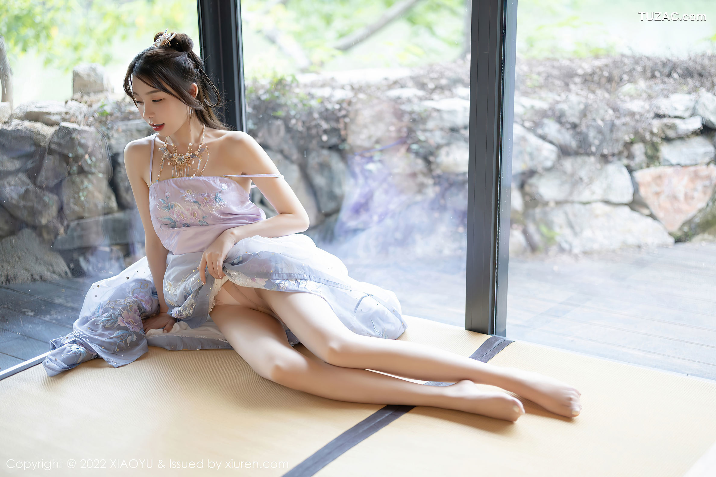 XiaoYu语画界-866-徐莉芝Booty-杭州旅拍浅紫色古装服肉丝-2022.09.19