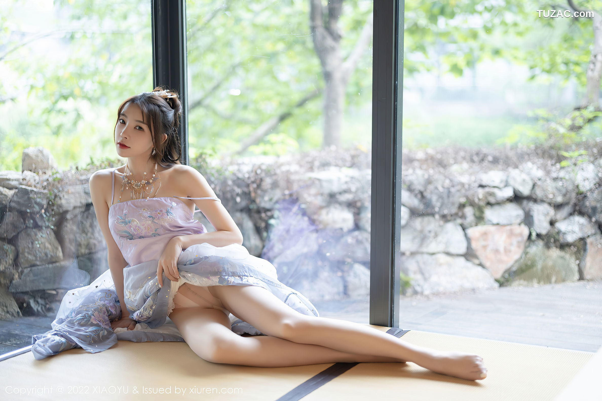 XiaoYu语画界-866-徐莉芝Booty-杭州旅拍浅紫色古装服肉丝-2022.09.19
