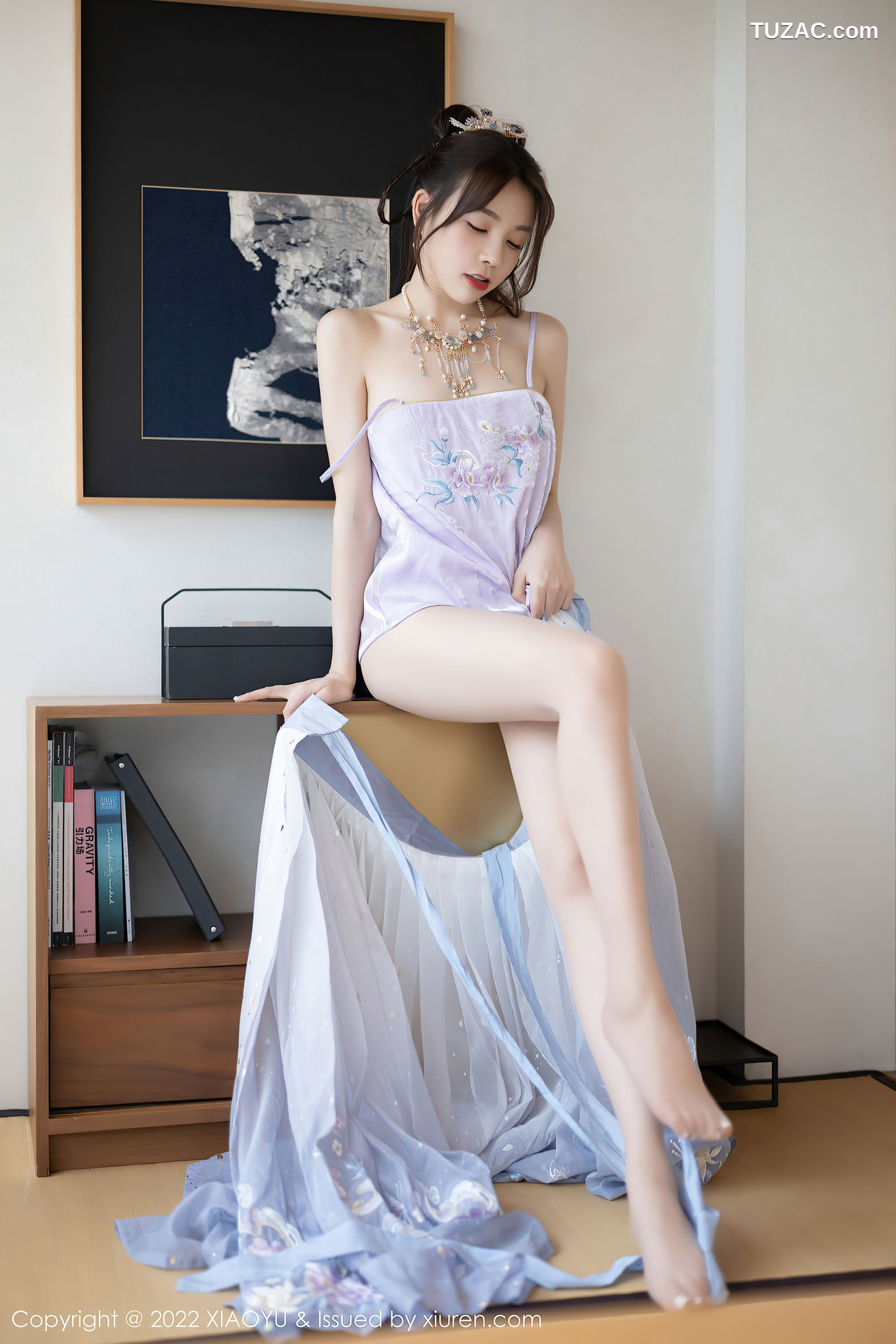 XiaoYu语画界-866-徐莉芝Booty-杭州旅拍浅紫色古装服肉丝-2022.09.19