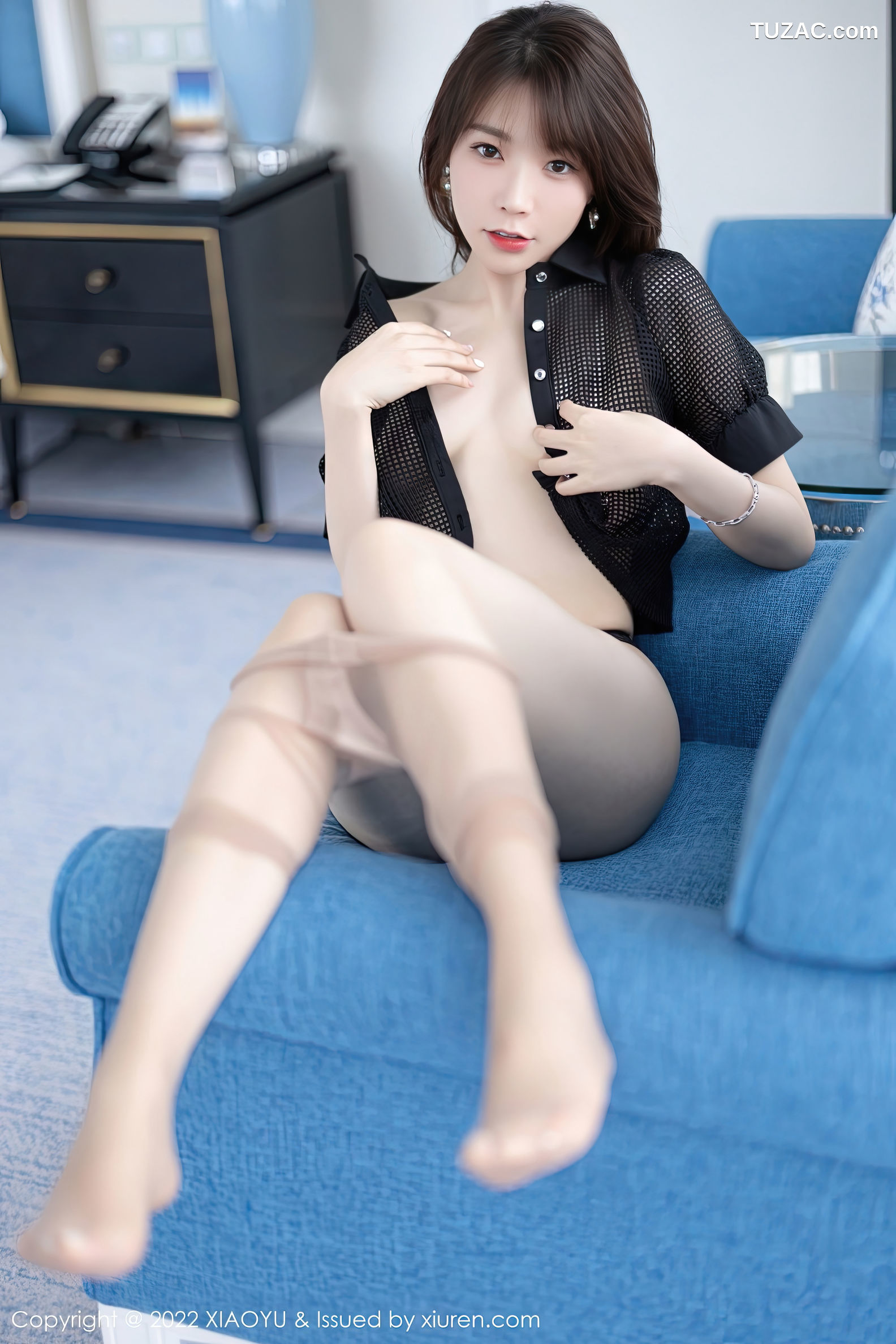 XiaoYu语画界-898-徐莉芝Booty-黑色轻透上衣黑短裙黑色内衣-2022.11.07