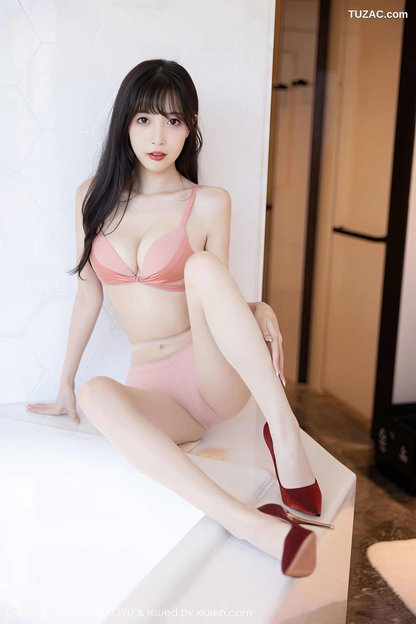 XiaoYu语画界-906-林星阑-粉色内衣超薄肉丝-2022.11.17