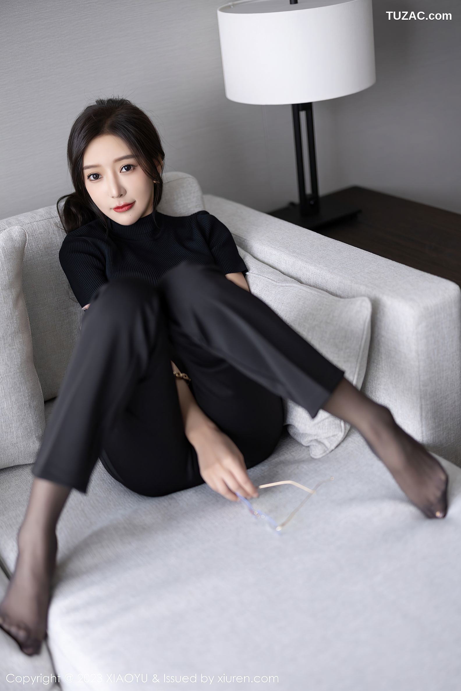 XiaoYu语画界-974-王馨瑶Yanni-黑色OL装黑色蕾丝内衣黑丝-2023.02.27